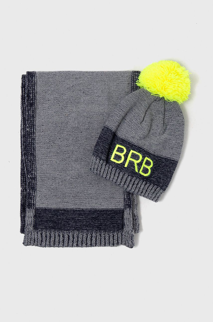 Birba&Trybeyond Czapka i szalik dziecięce kolor szary