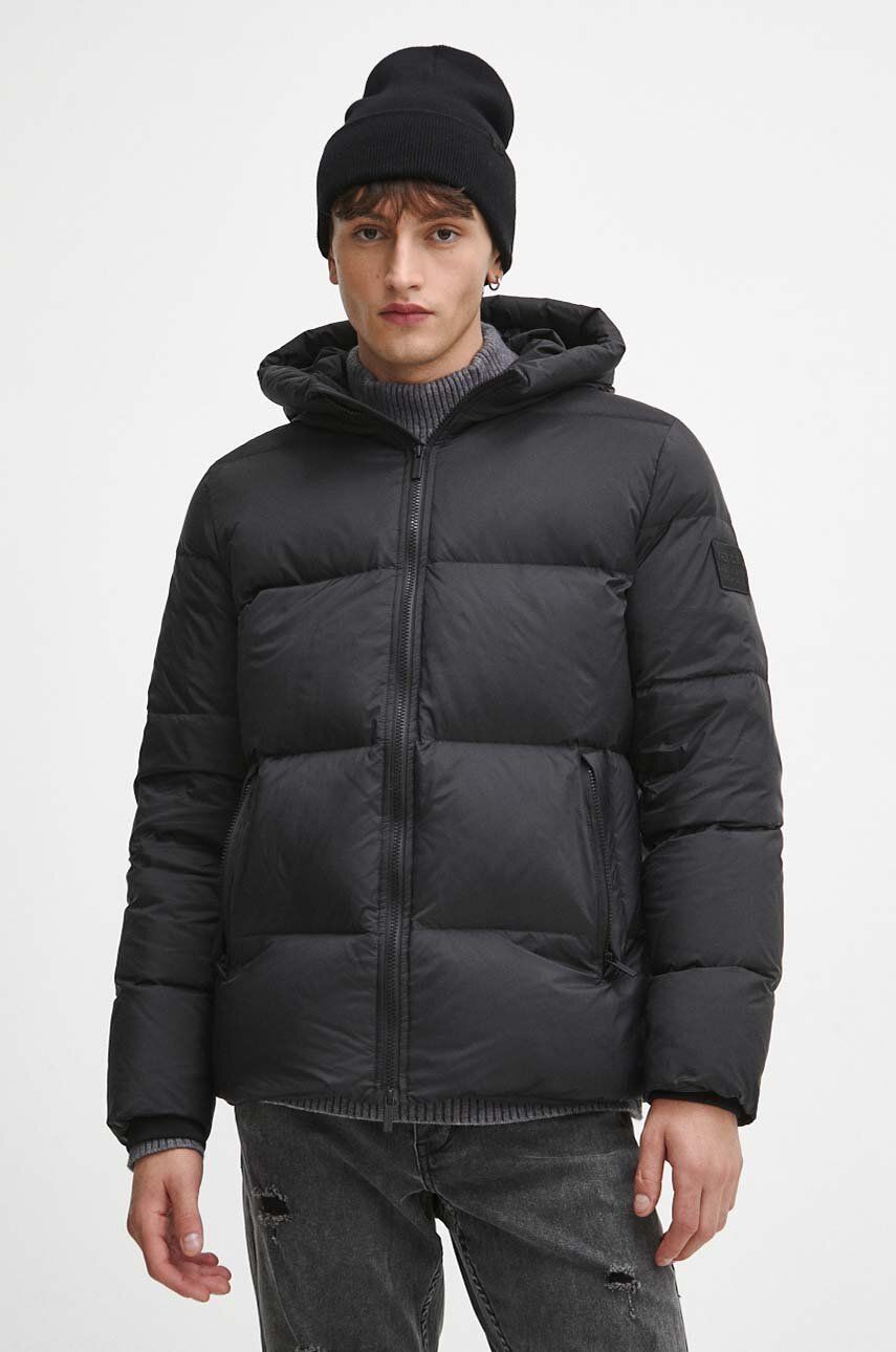 Medicine kurtka puchowa męska kolor czarny zimowa
