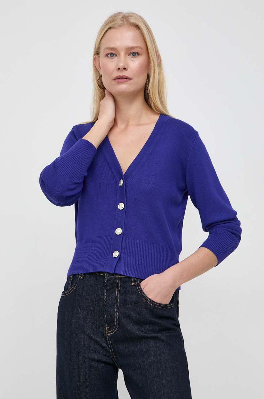 Morgan sweter damski kolor granatowy lekki