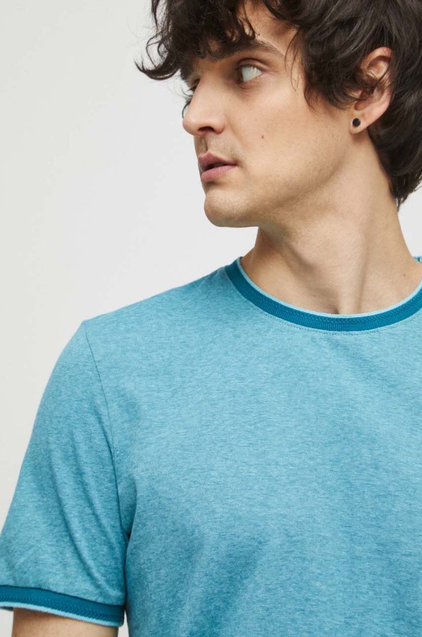 Medicine t-shirt męski kolor zielony melanżowy