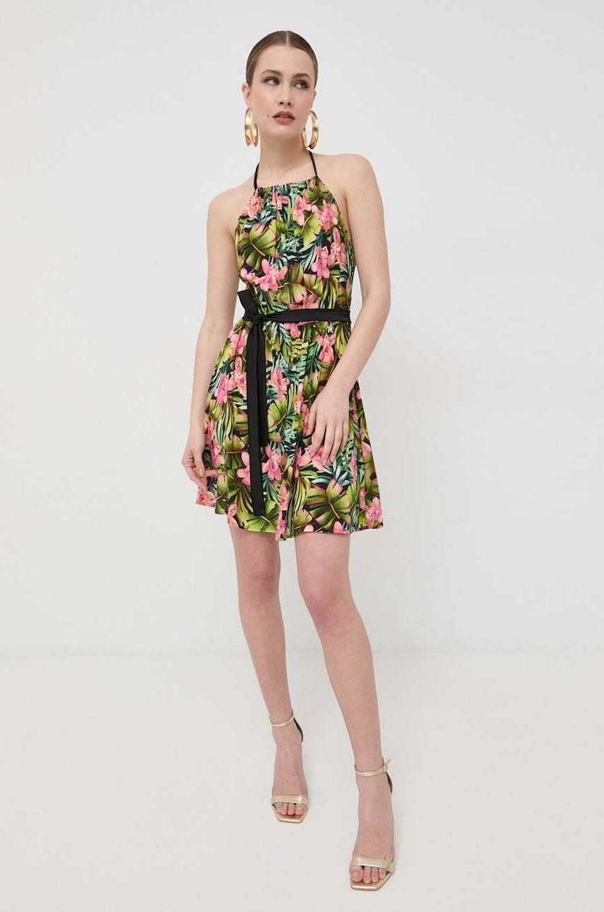 Liu Jo sukienka kolor zielony mini prosta