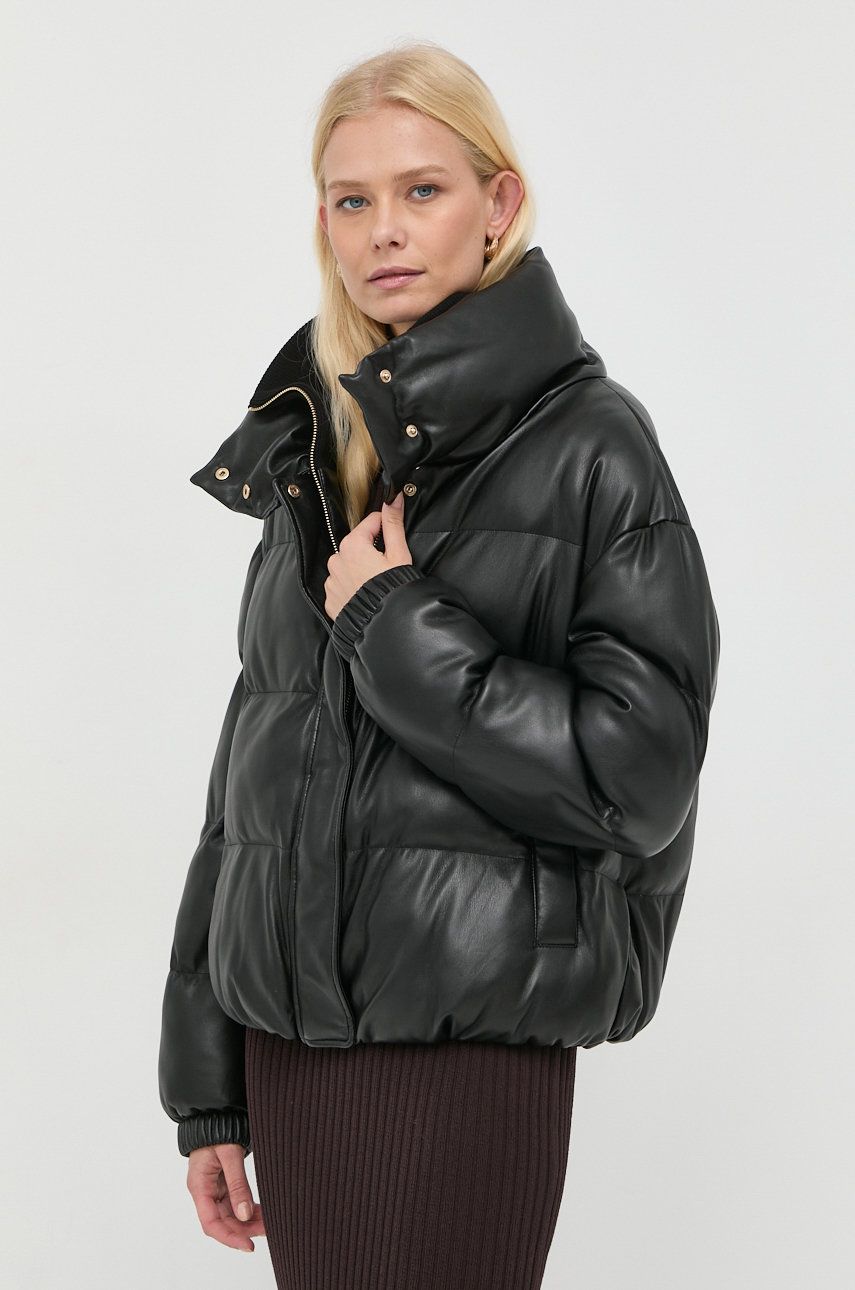 Patrizia Pepe kurtka damska kolor czarny zimowa