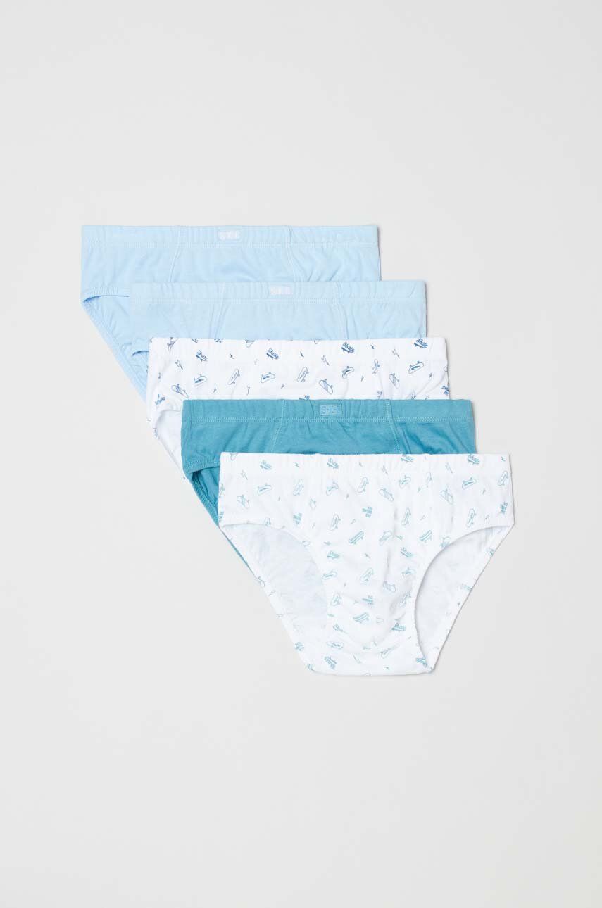 OVS figi dziecięce bawełniane 5-pack kolor biały