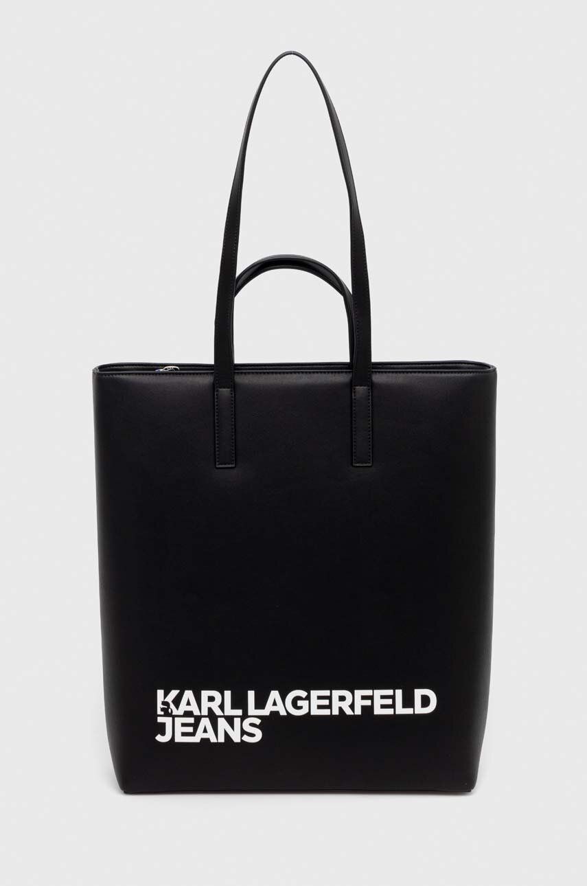 Karl Lagerfeld Jeans torba kolor czarny