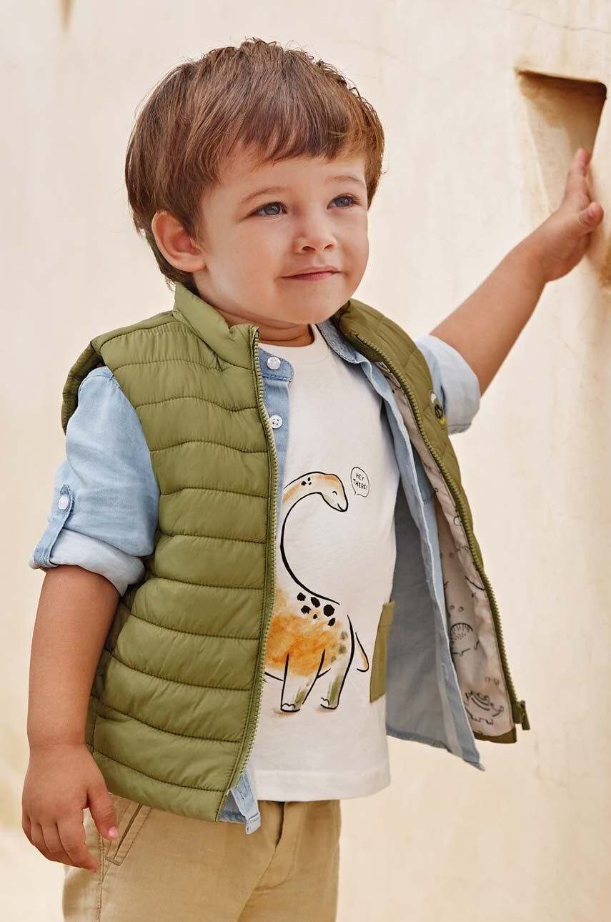 Mayoral bezrękawnik niemowlęcy kolor zielony