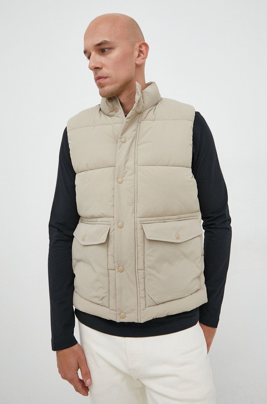 GAP bezrękawnik męski kolor beżowy zimowy