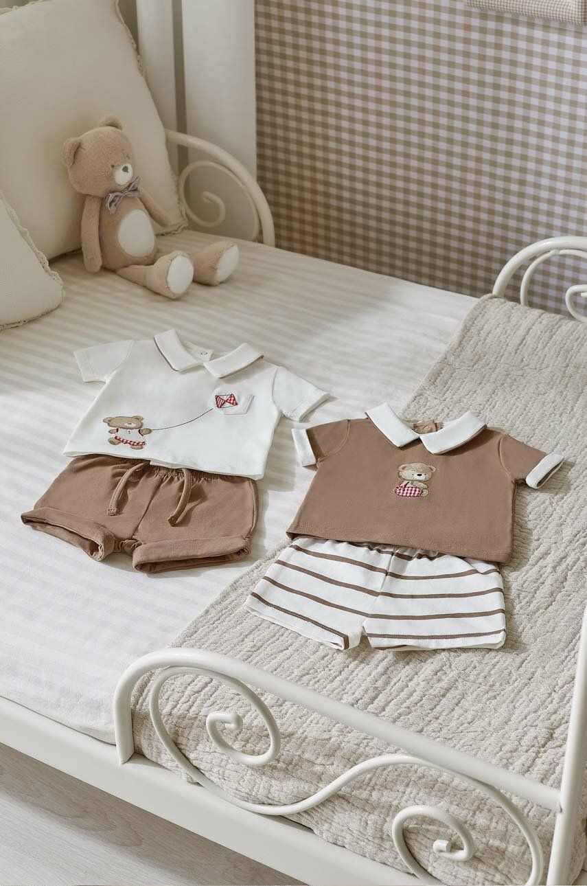 Mayoral Newborn komplet niemowlęcy kolor brązowy