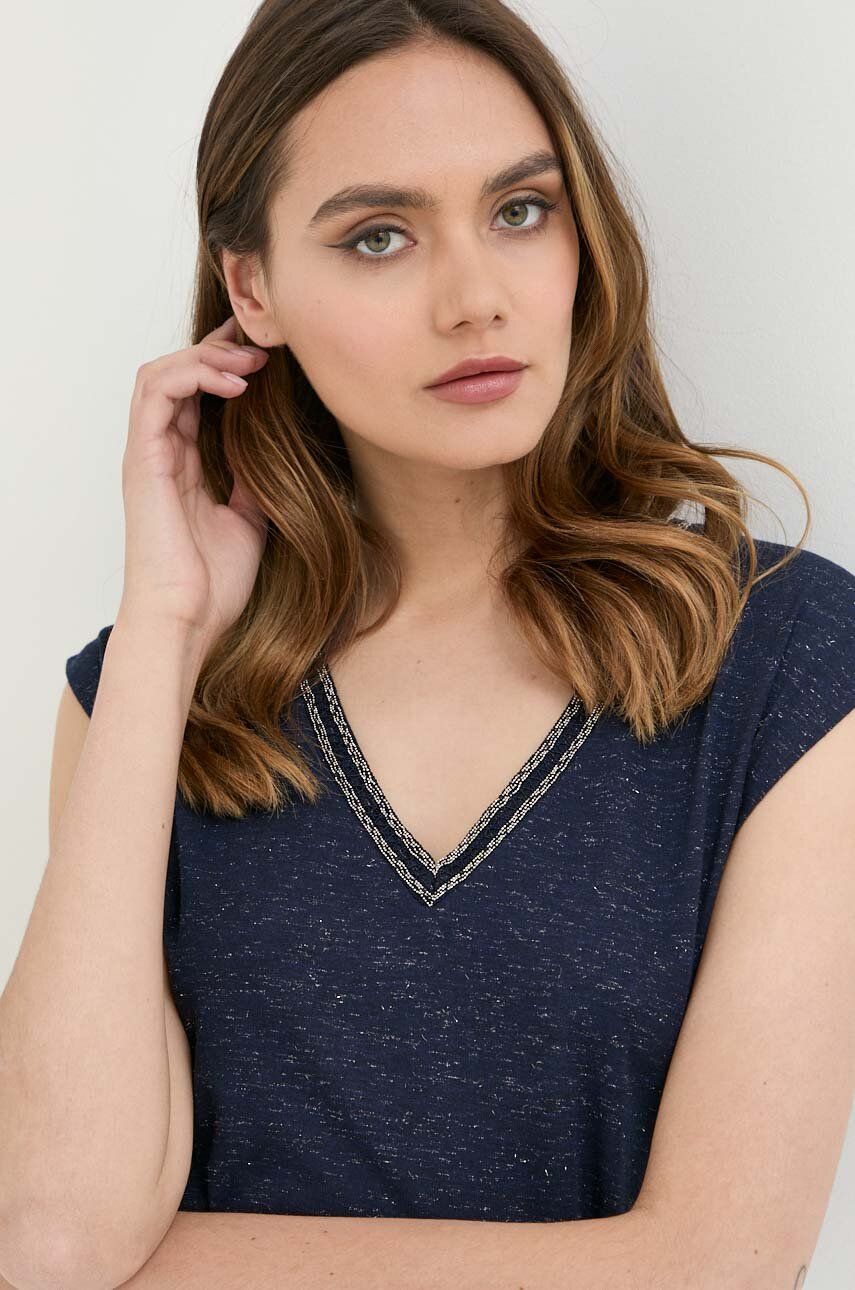 Morgan top damski kolor granatowy