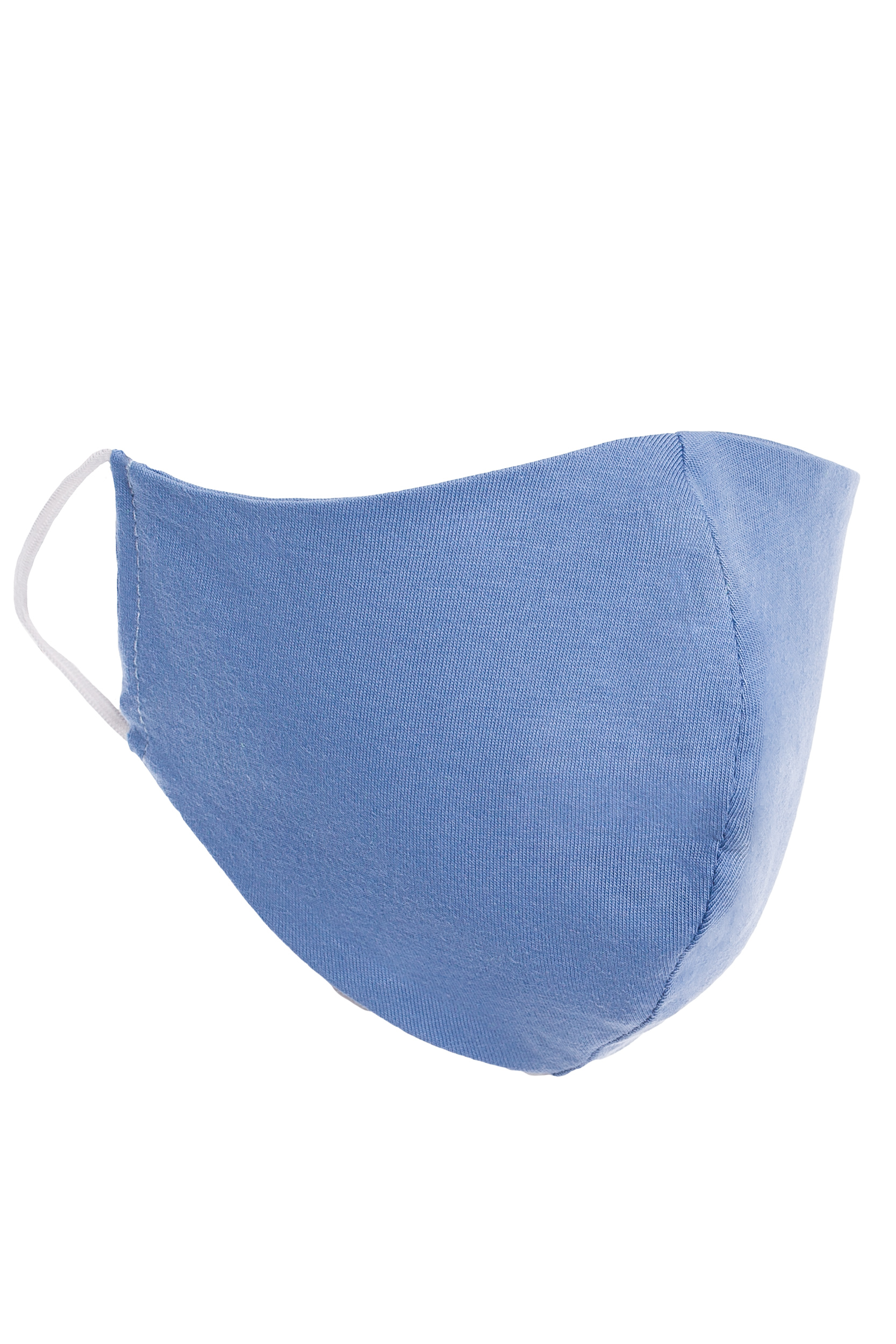 Profilowana Maseczka do Twarzy Dwuwarstwowa - błękitna