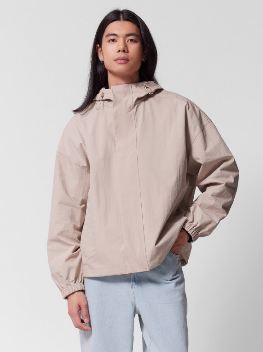 Kurtka przejściowa wodoodporna męska - beżowa