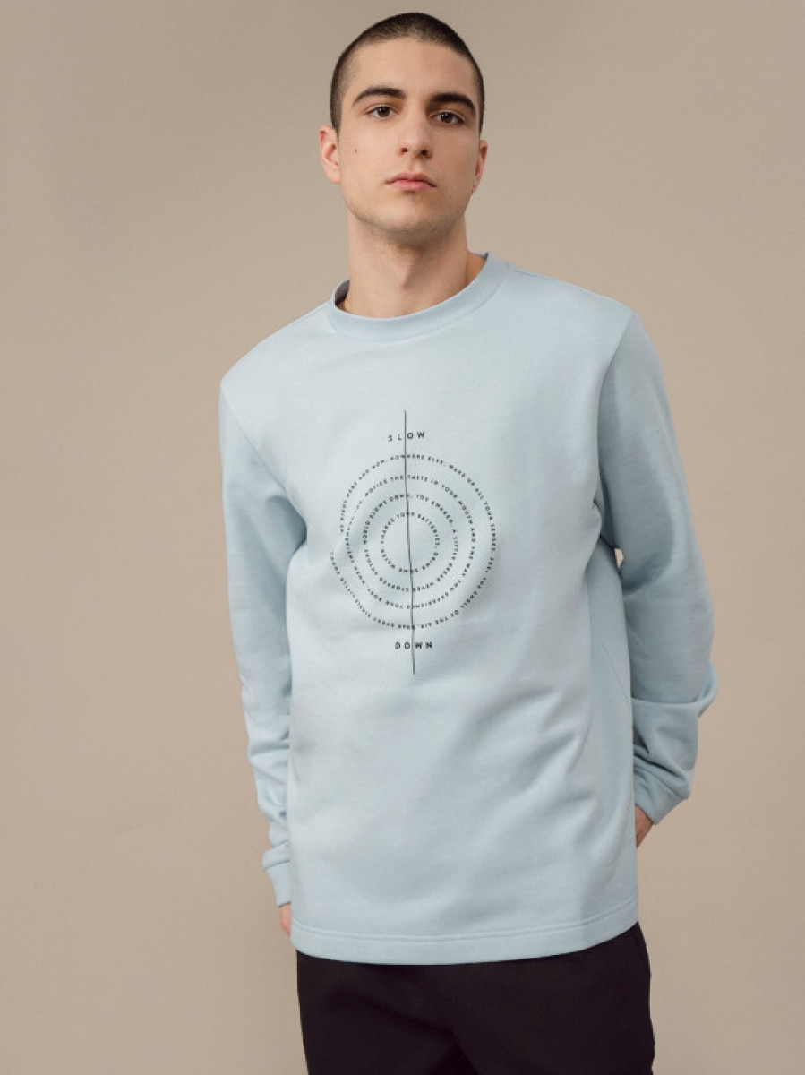 Bluza nierozpinana bez kaptura męska