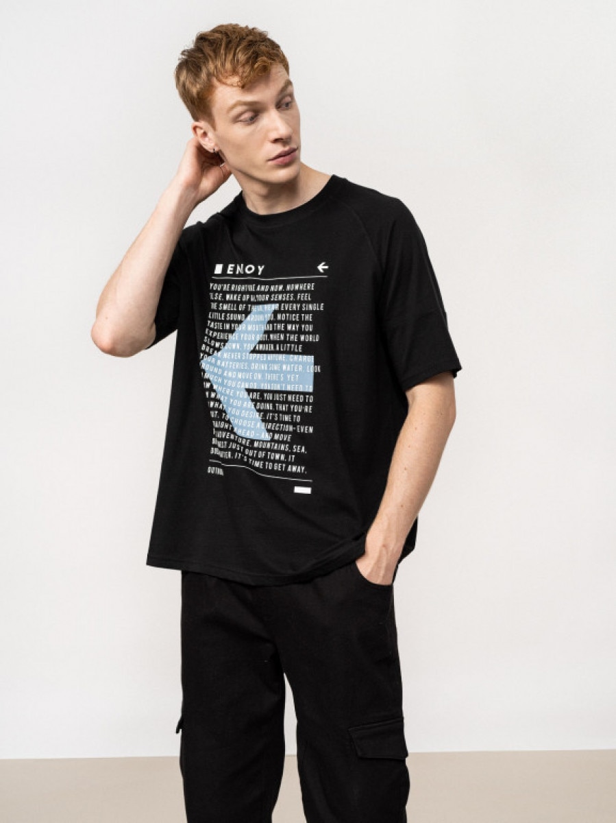 T-shirt z nadrukiem męski