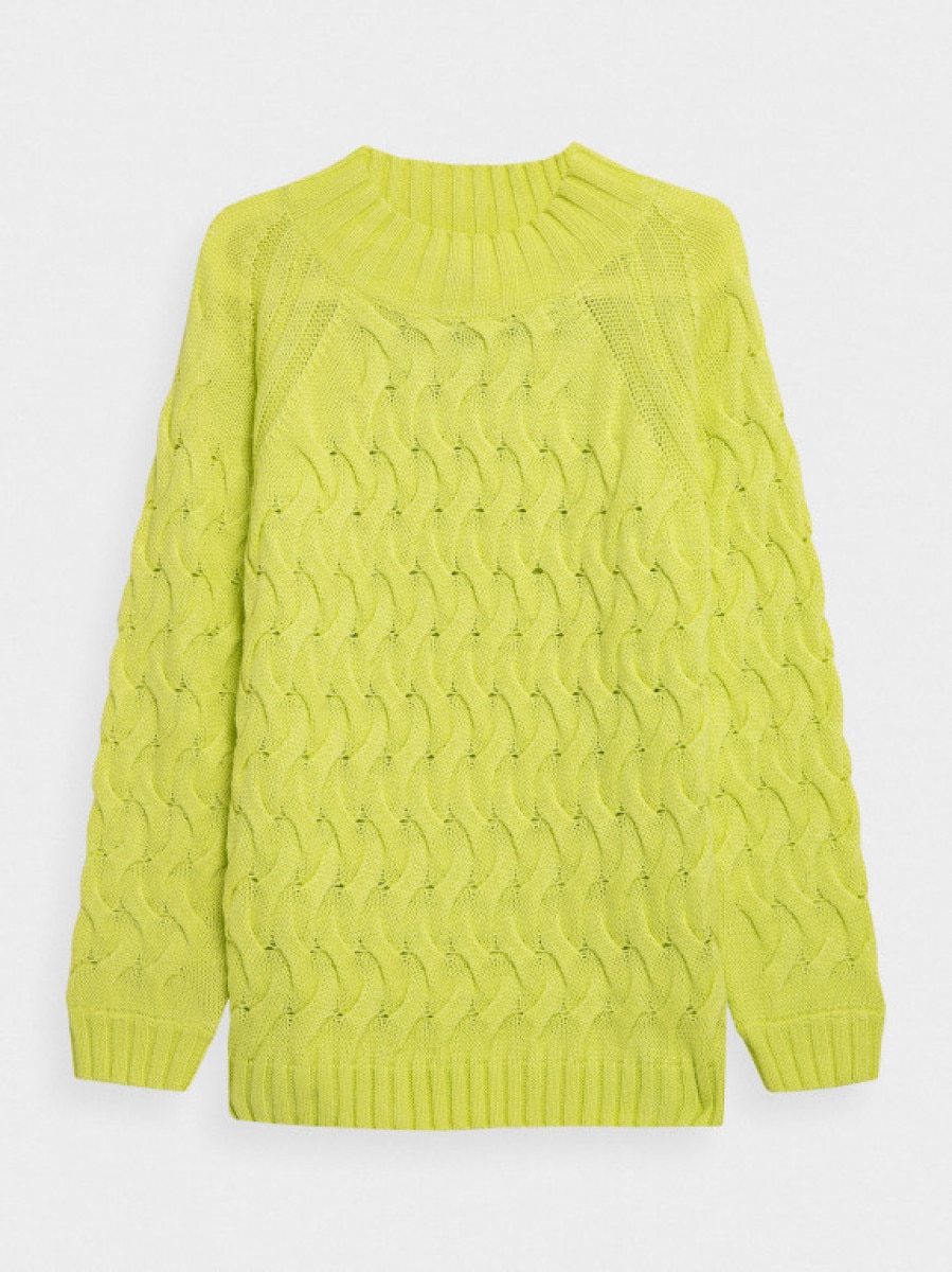 Sweter z grubym splotem damski