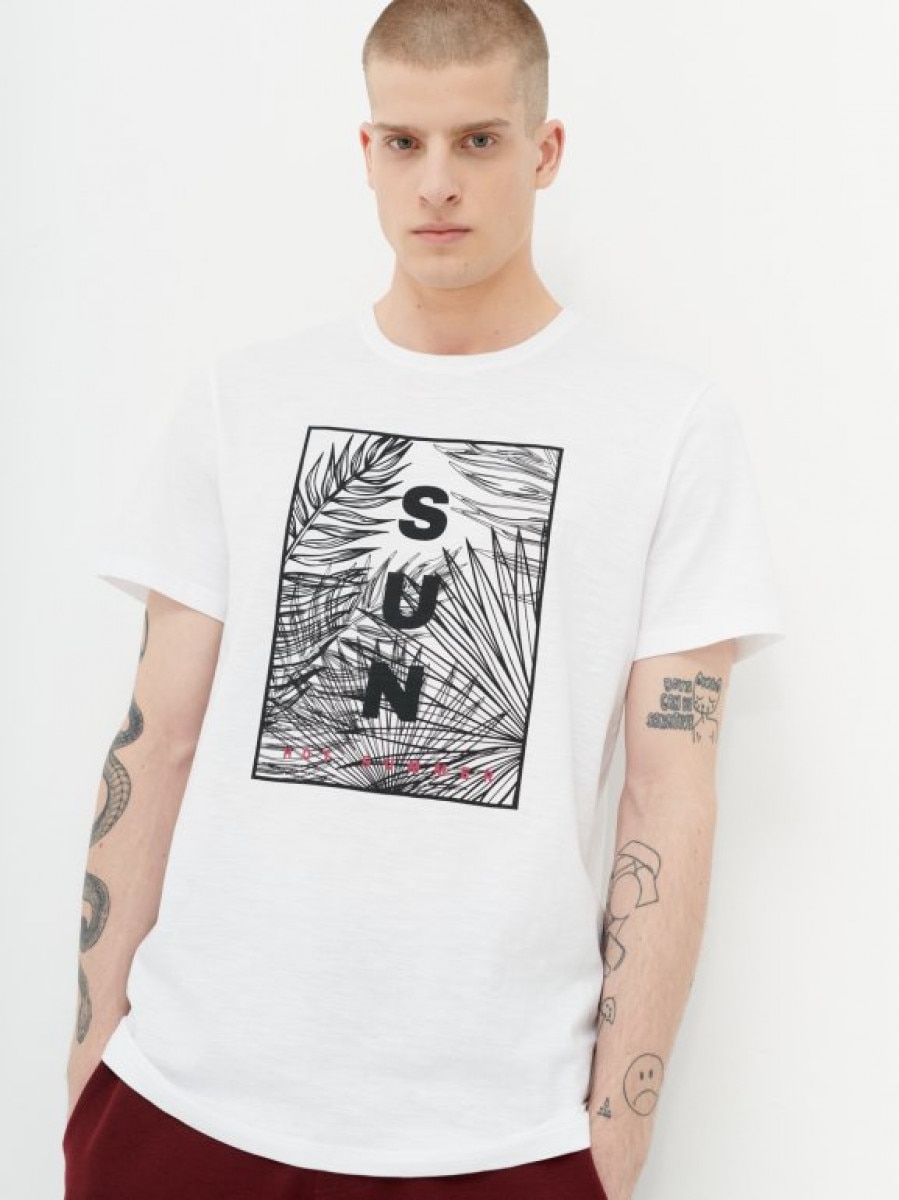 T-shirt z nadrukiem męski