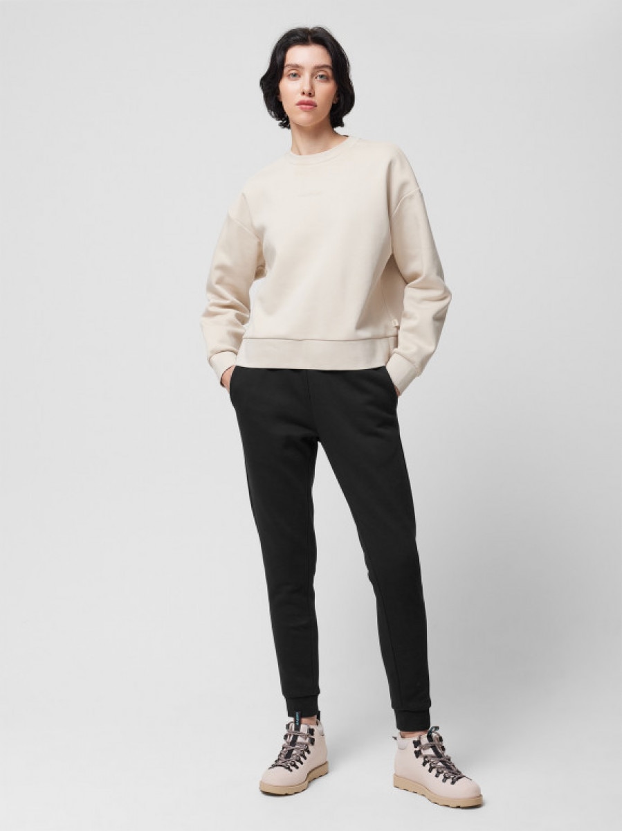 Spodnie dresowe joggery damskie - czarne