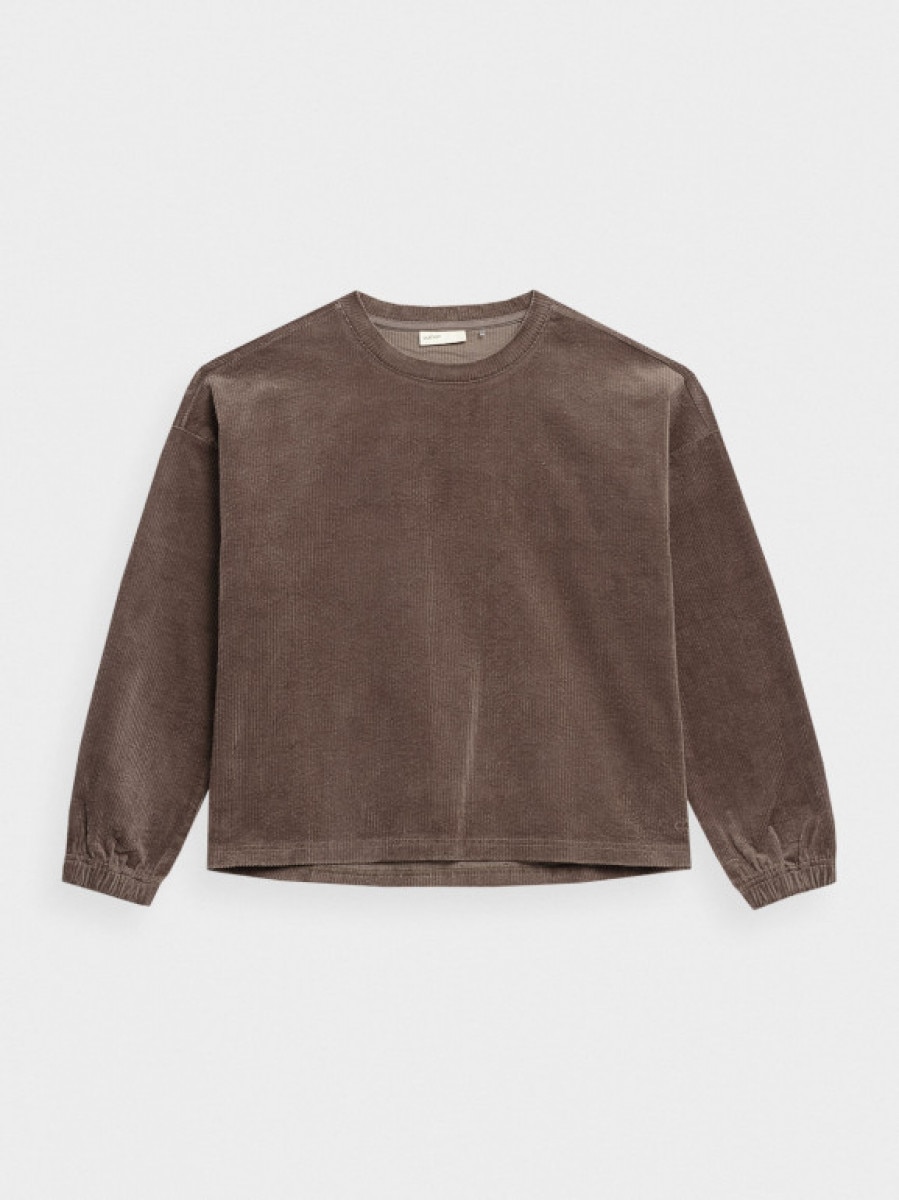 Bluza nierozpinana sztruksowa damska