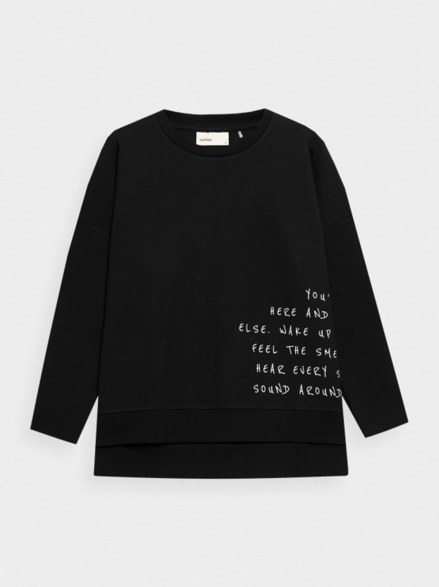 Bluza nierozpinana z nadrukiem damska