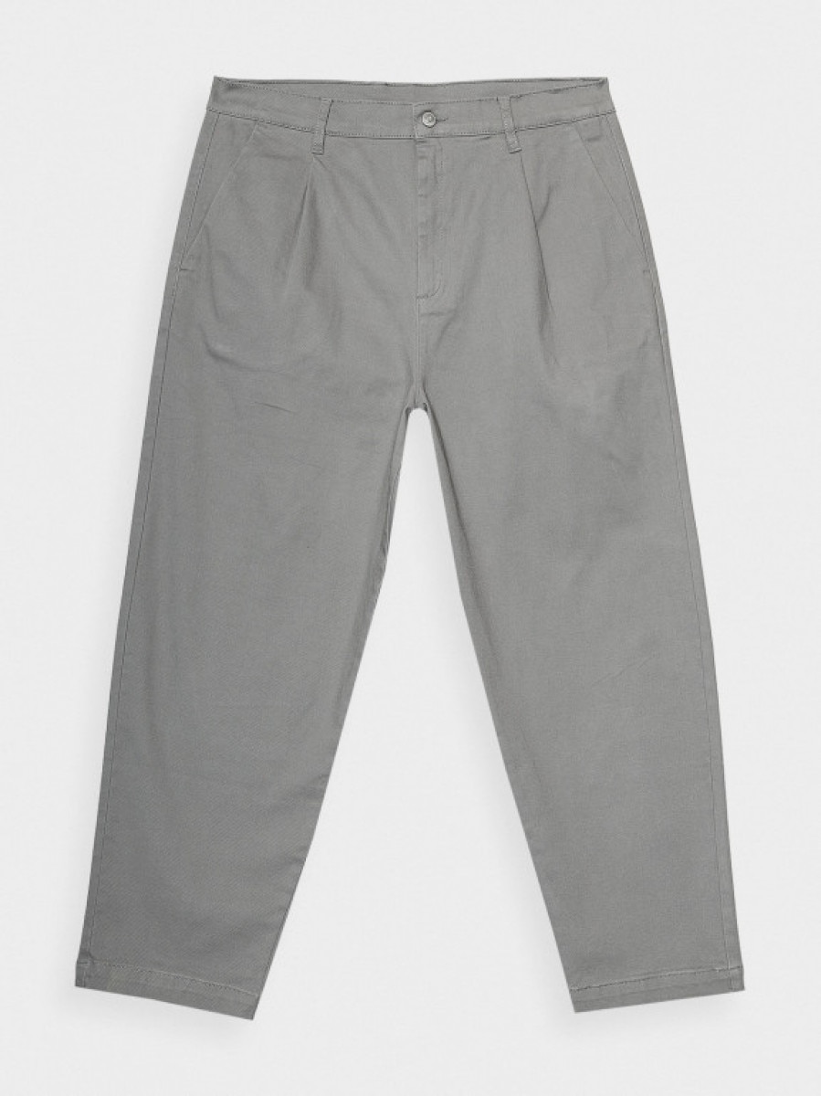 Spodnie tkaninowe męskie - szare