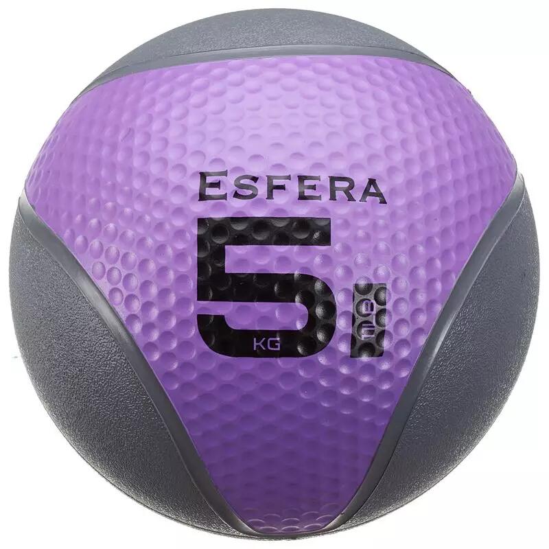Piłka lekarska Trendy Esfera Premium gumowa 5 kg fioletowa