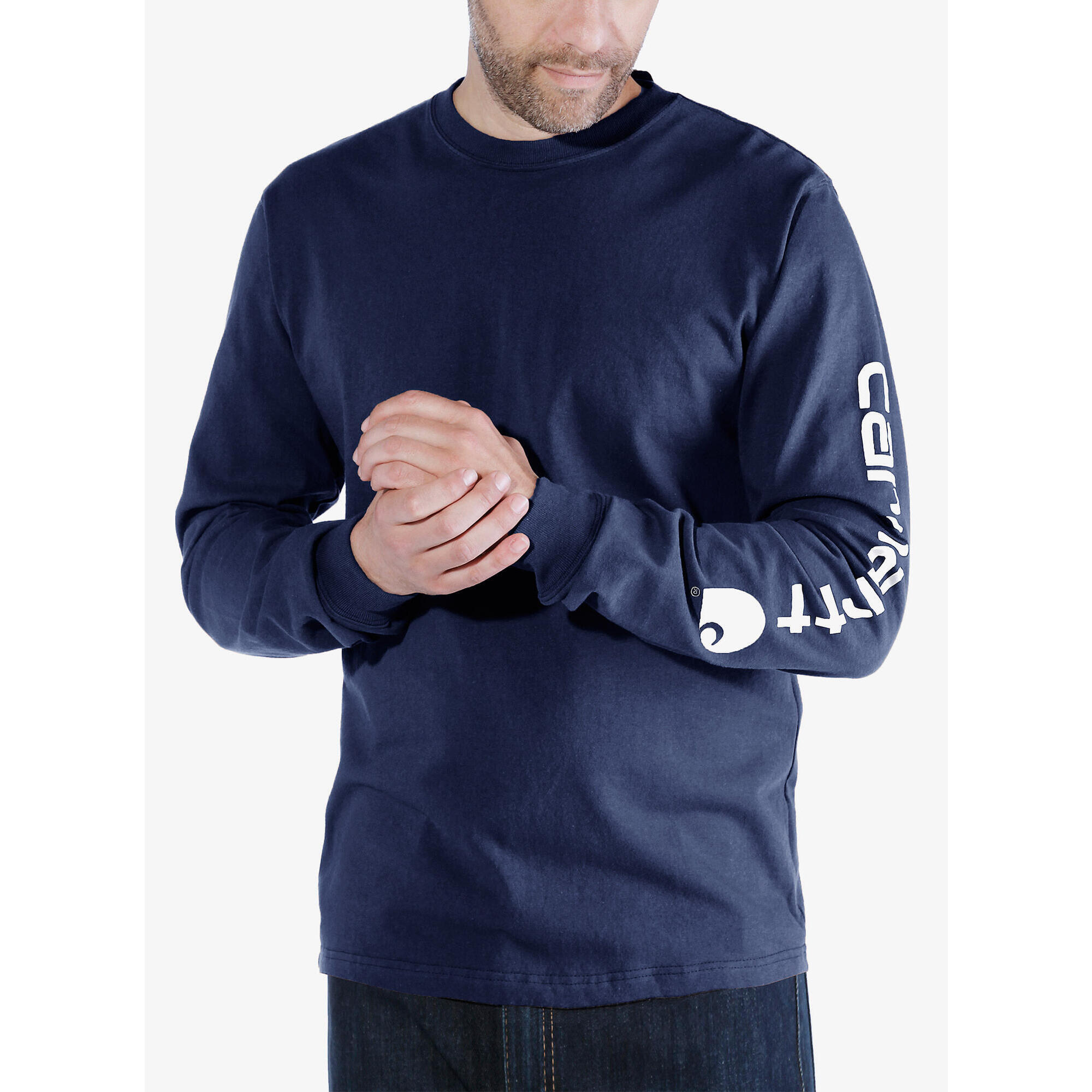 Koszulka z długim rękawem męska Carhartt Sleeve Logo T-Shirt L/S