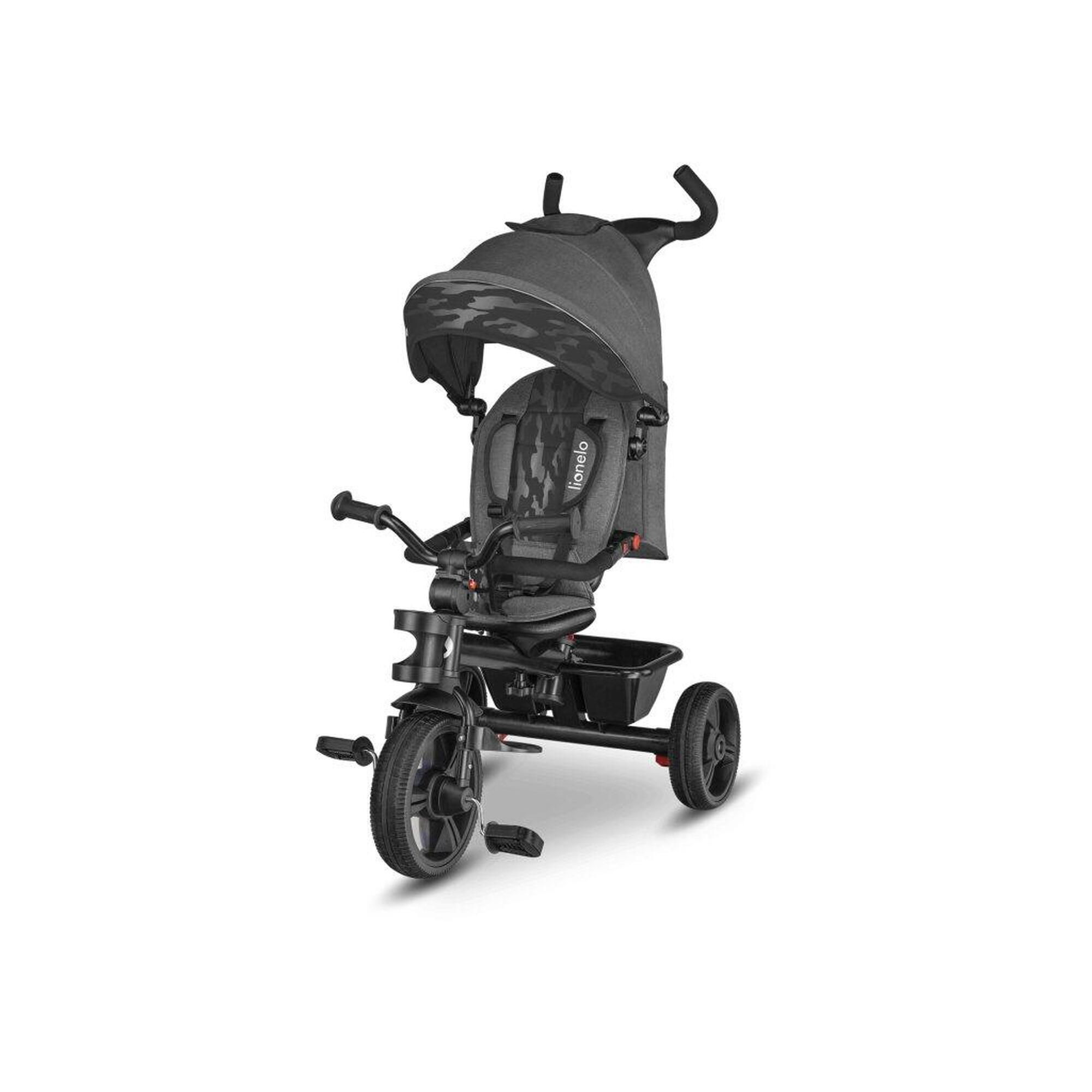 Trójkołowy rowerek dziecięcy Lionelo Haari Kamień Szary