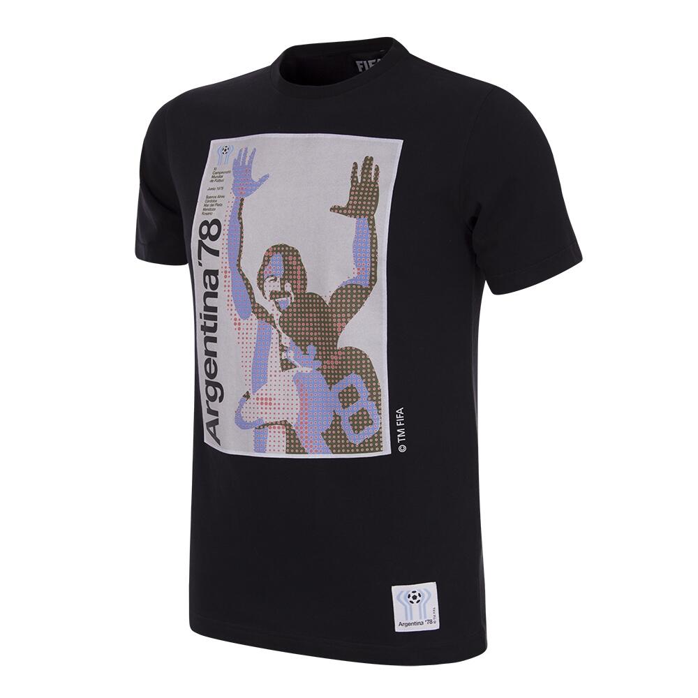 Koszulka dla dorosłych - Poster Campeonato do Mundo Argentyna 1978 - Czarny