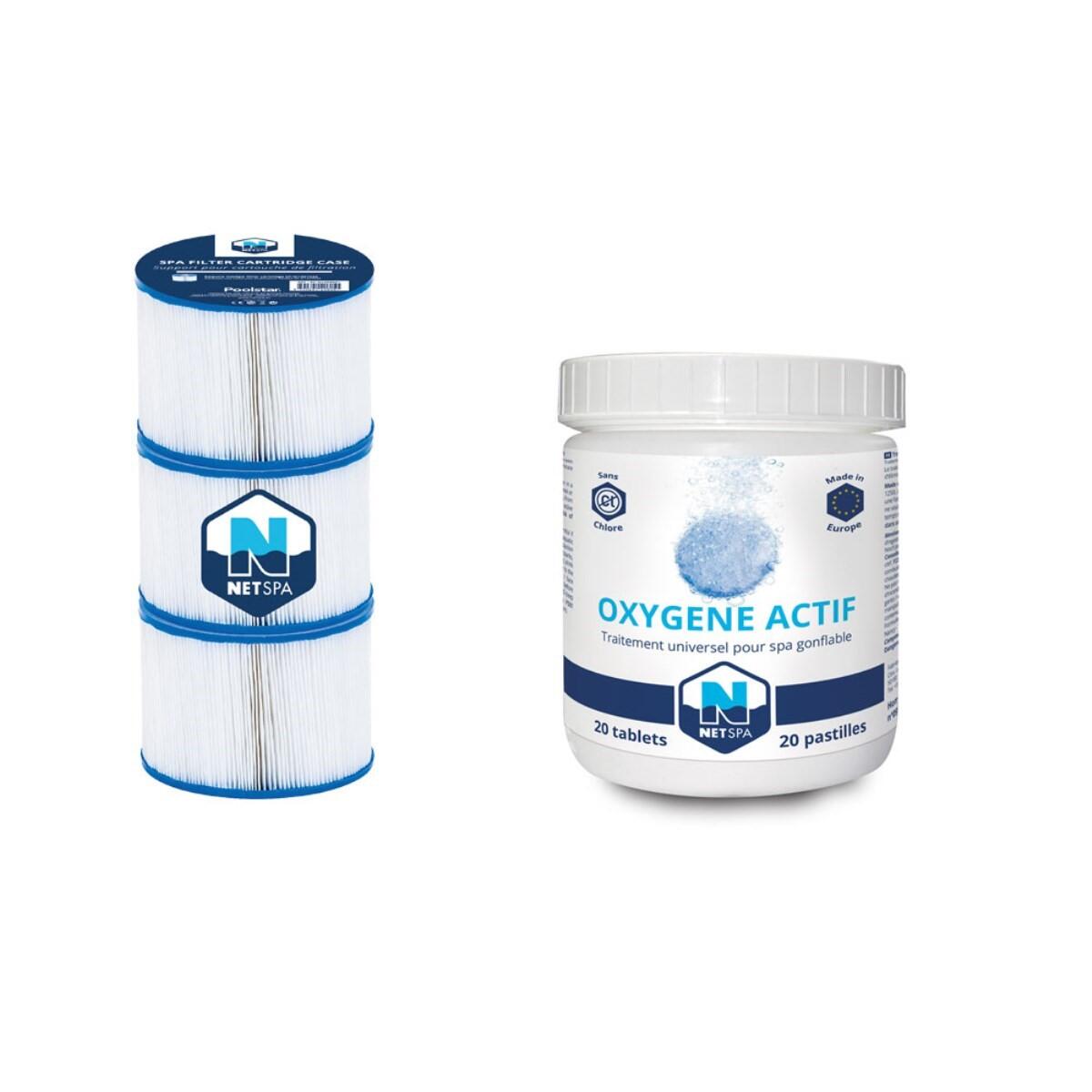 Zestaw akcesoriów spa Netspa: Filtracja i aktywny tlen