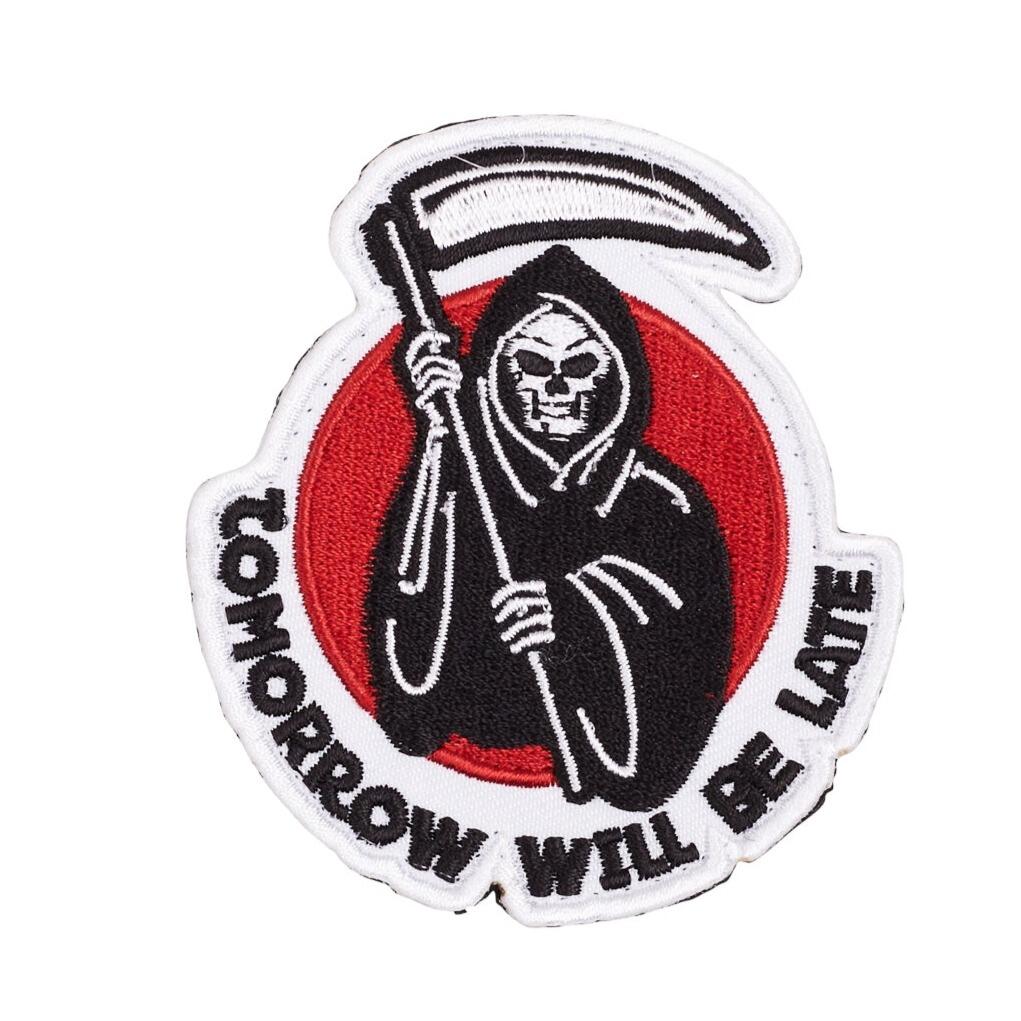 Naszywka na rzep Tomorrow Will be Late Elitex Training