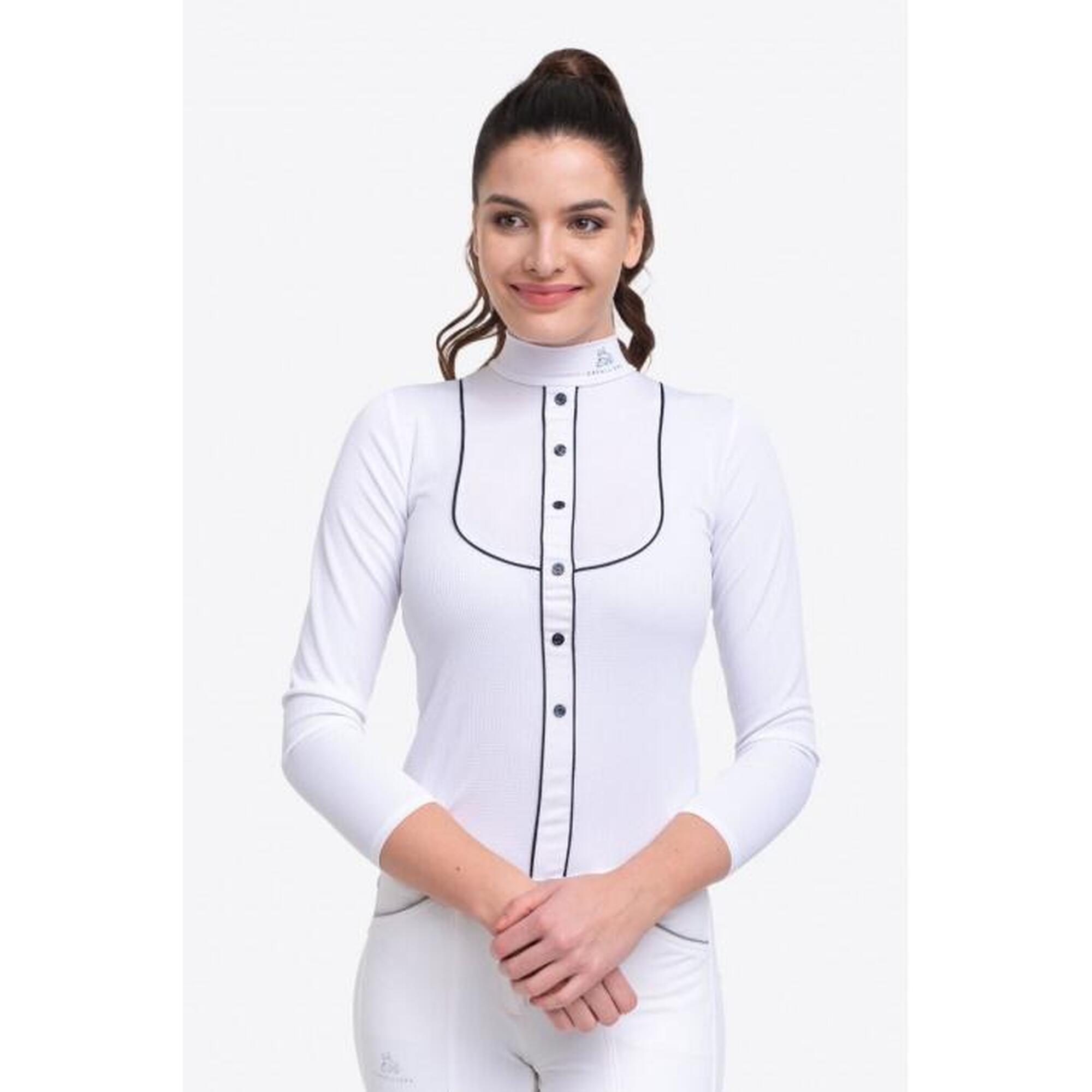 Koszulka do zawodów jeździeckich damska GENTLE RIVER