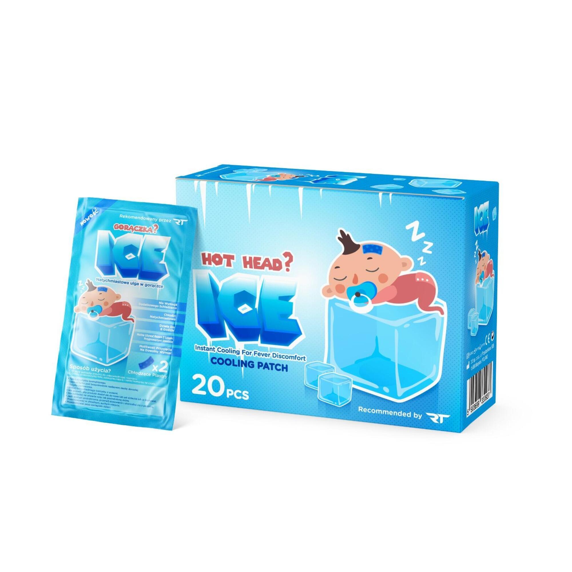 ICE Chłodzący Plaster Hydrożelowy 2 sztuki