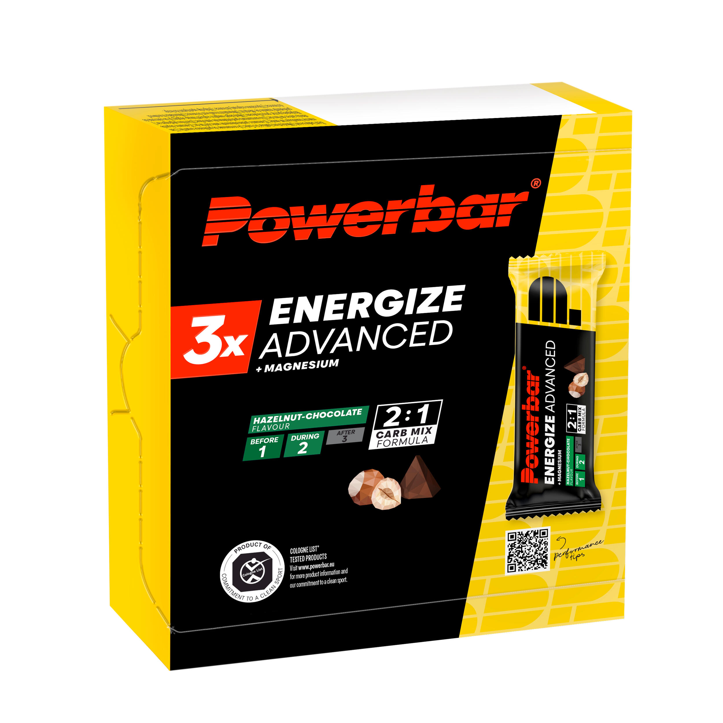 Baton energetyczny Powerbar C2max czekoladowo-orzechowy 3 x 55 g