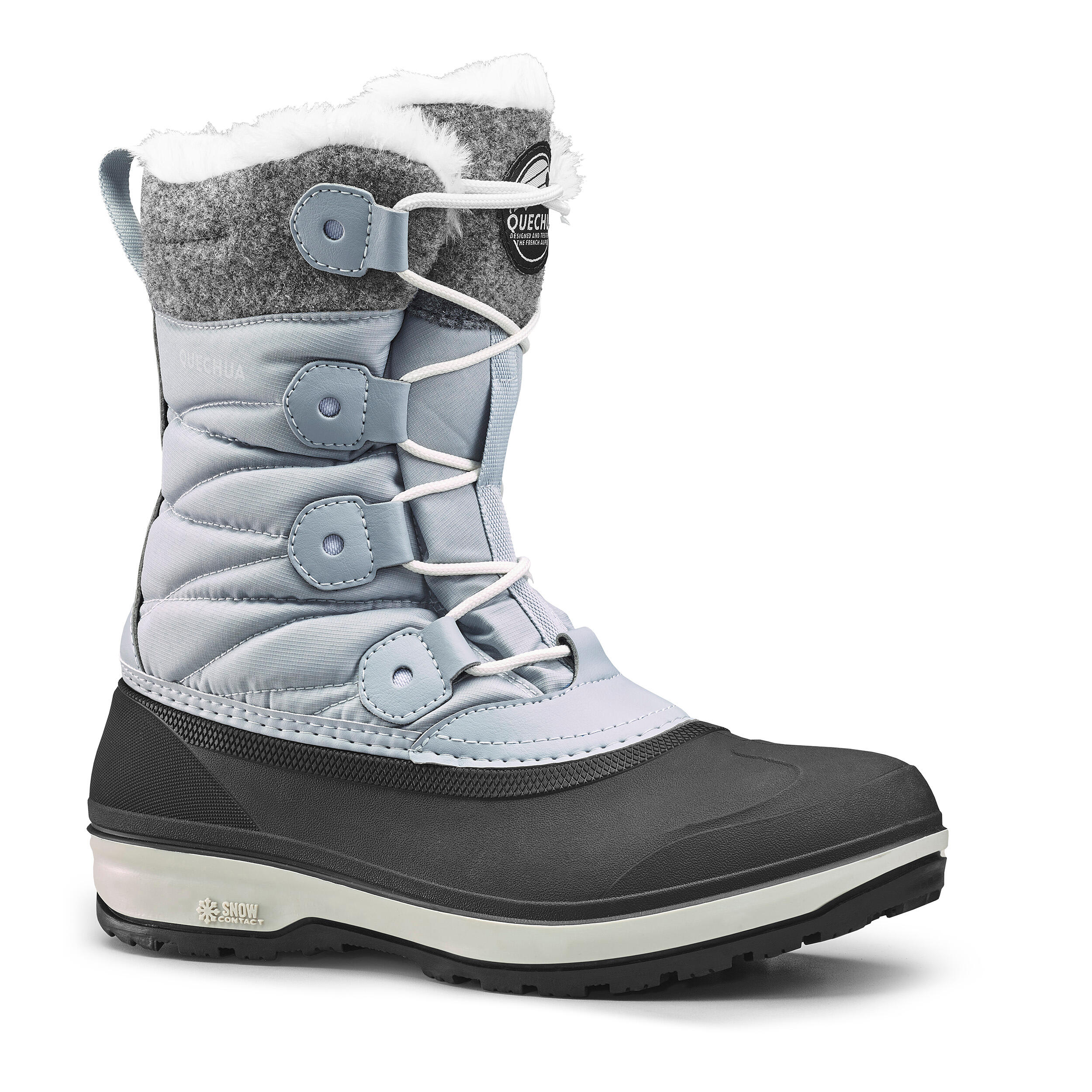 Buty turystyczne, śniegowce damskie, Quechua SH500 X-WARM, wodoodporne