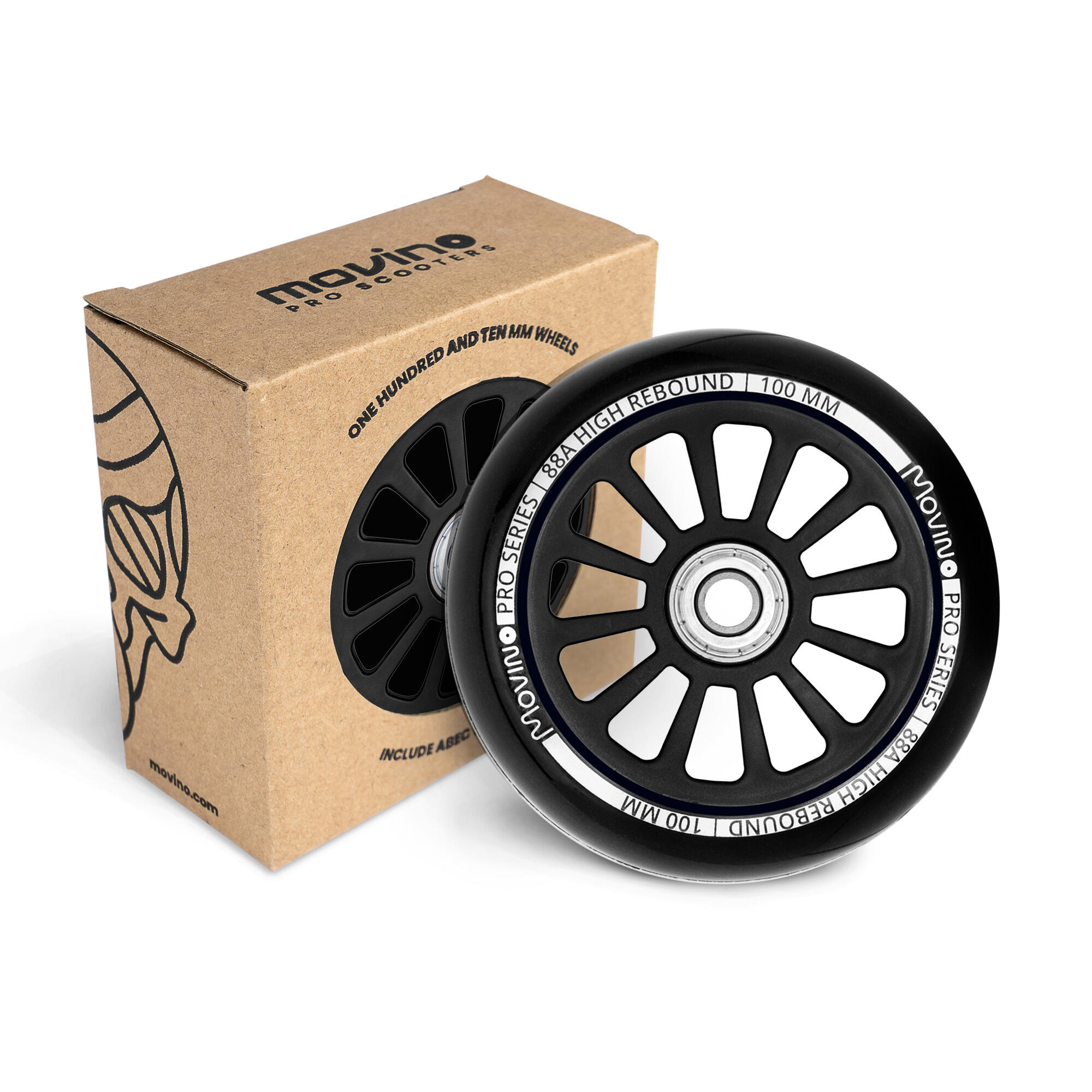 Kółka do hulajnogi wyczynowej Movino Glide Stunt Wheels 85A 100 mm 2 szt.