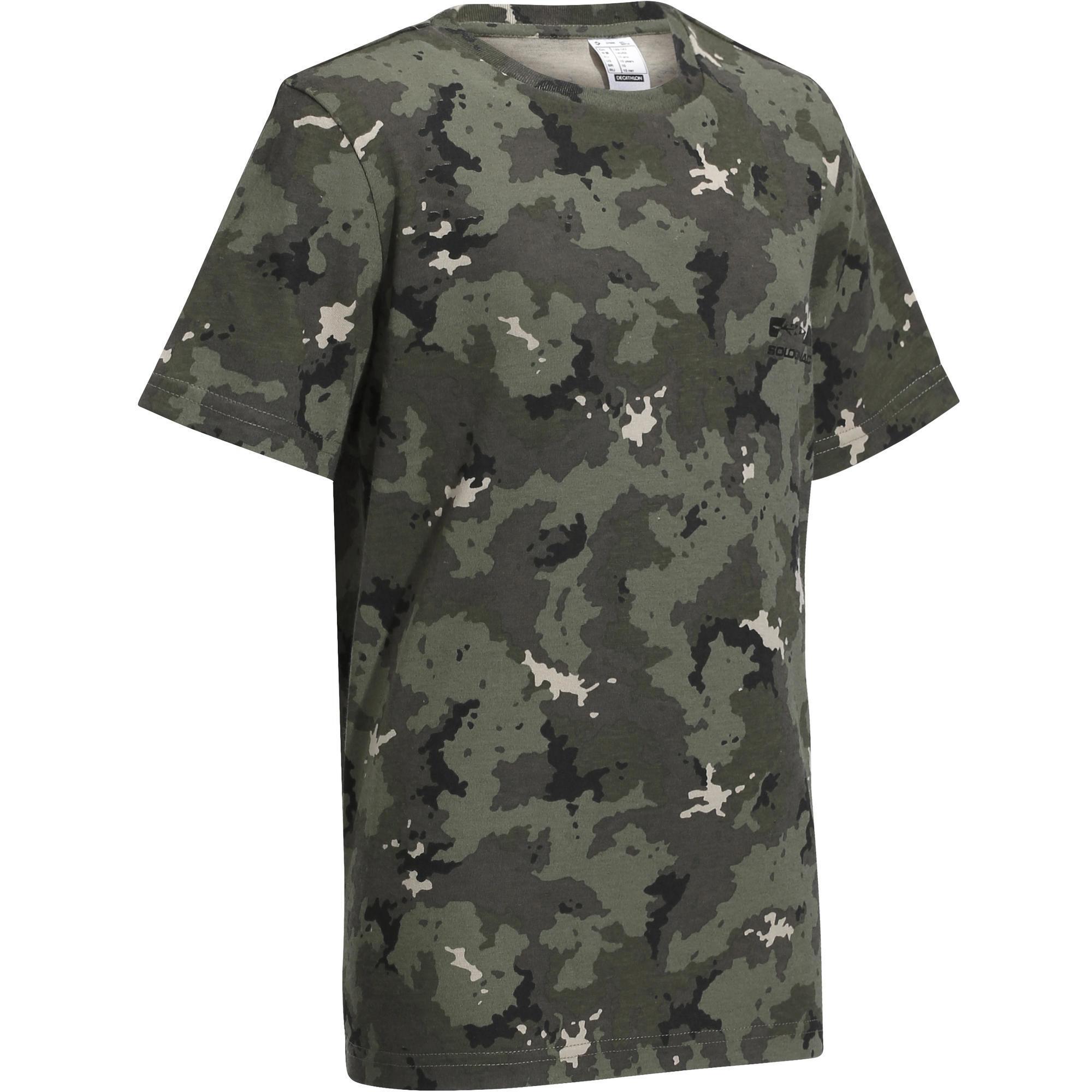 Koszulka dla dzieci Solognac 100 camo