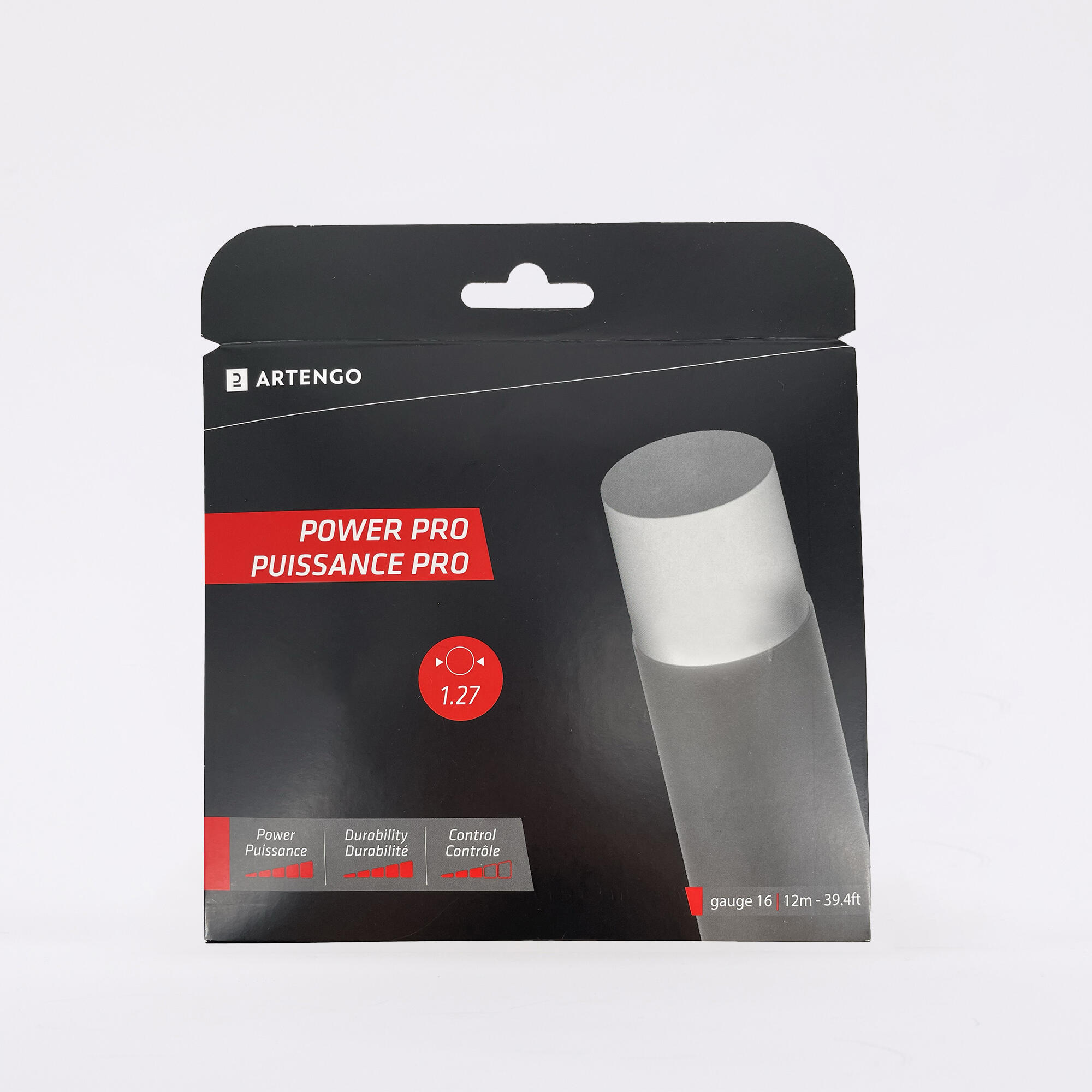 Naciąg tenisowy jednordzeniowy Artengo Power Pro 1,27 mm