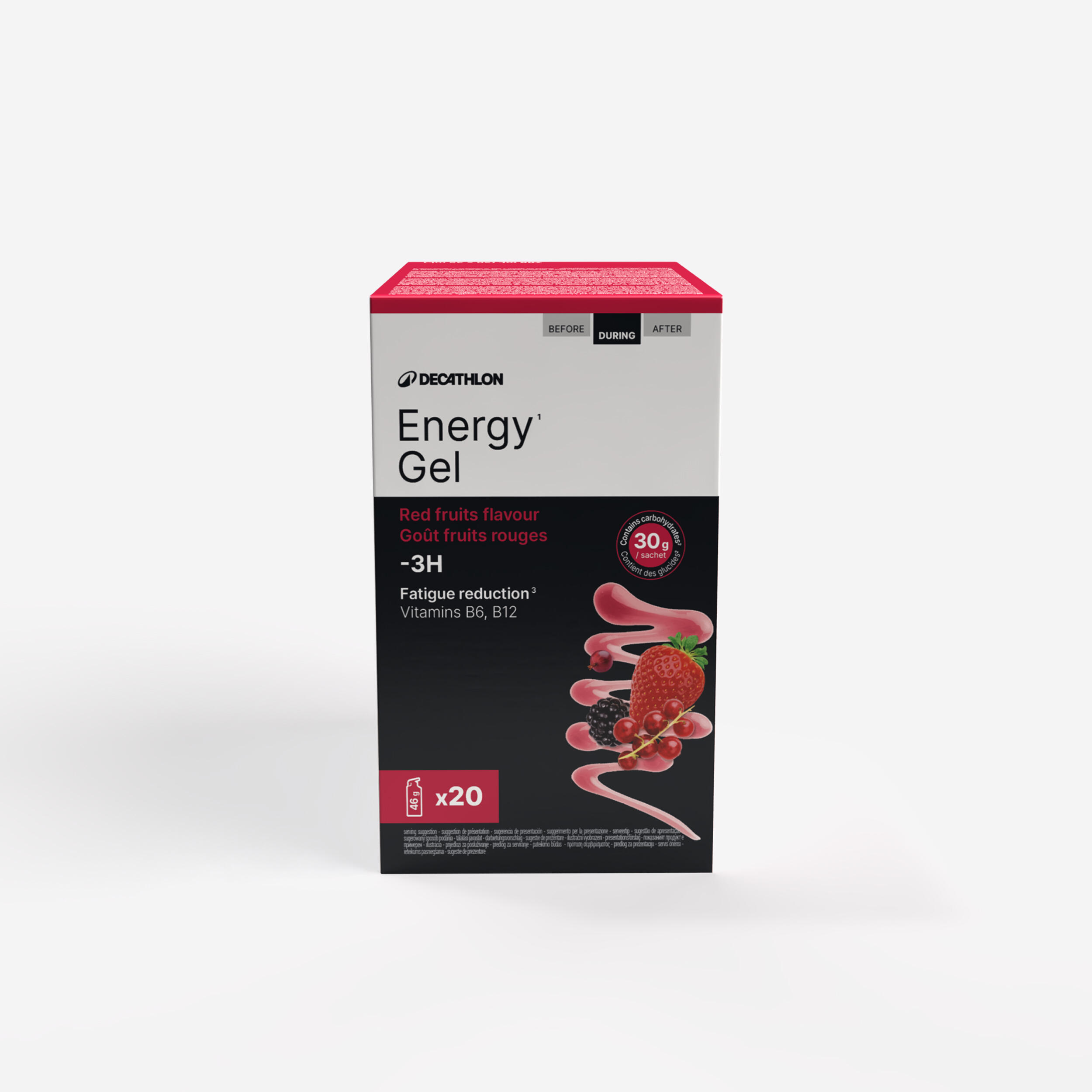 Żel energetyczny Energy Gel czerwone owoce x20 wysiłek poniżej 3h