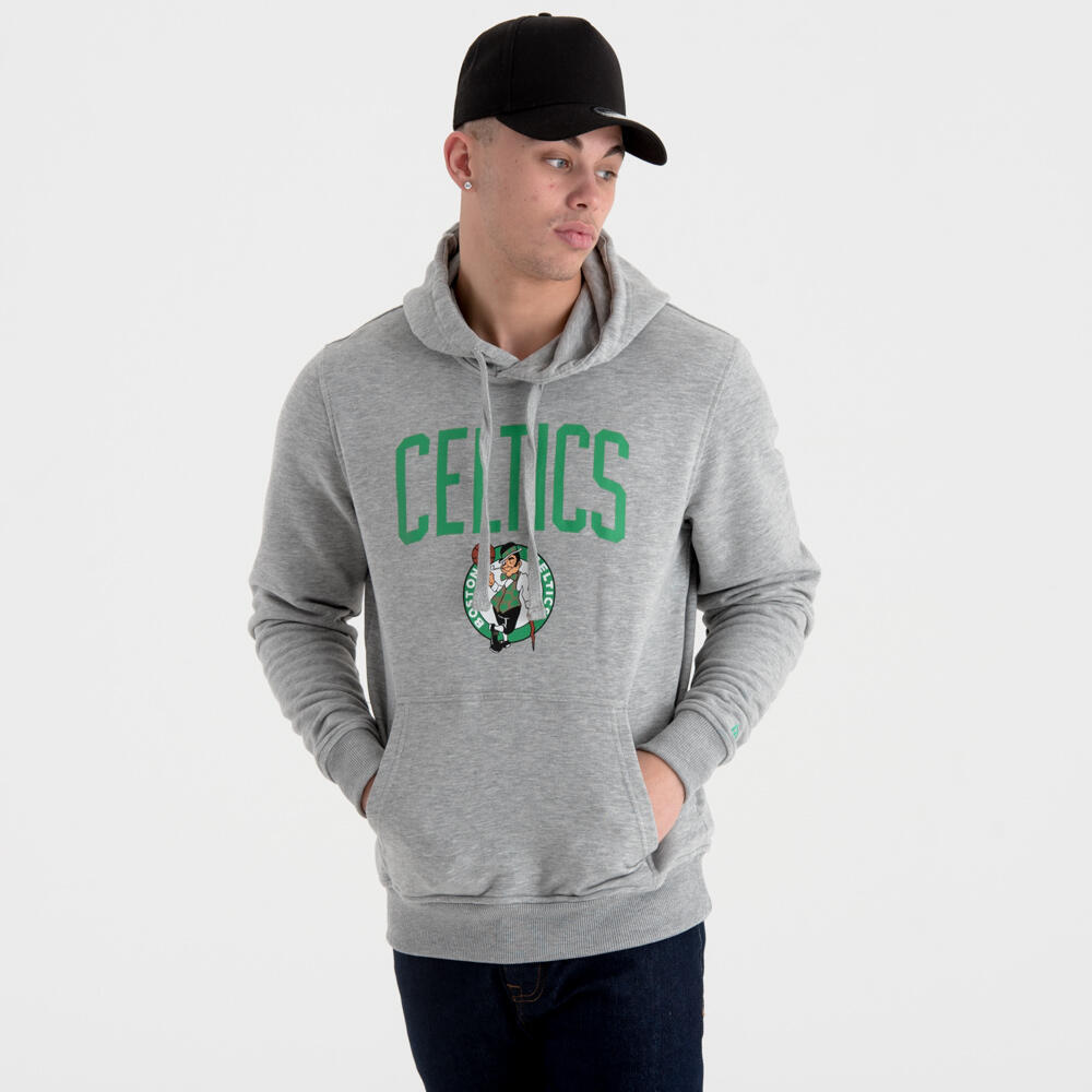 Sweat capuche New Era avec logo de l'équipe Boston Celtics