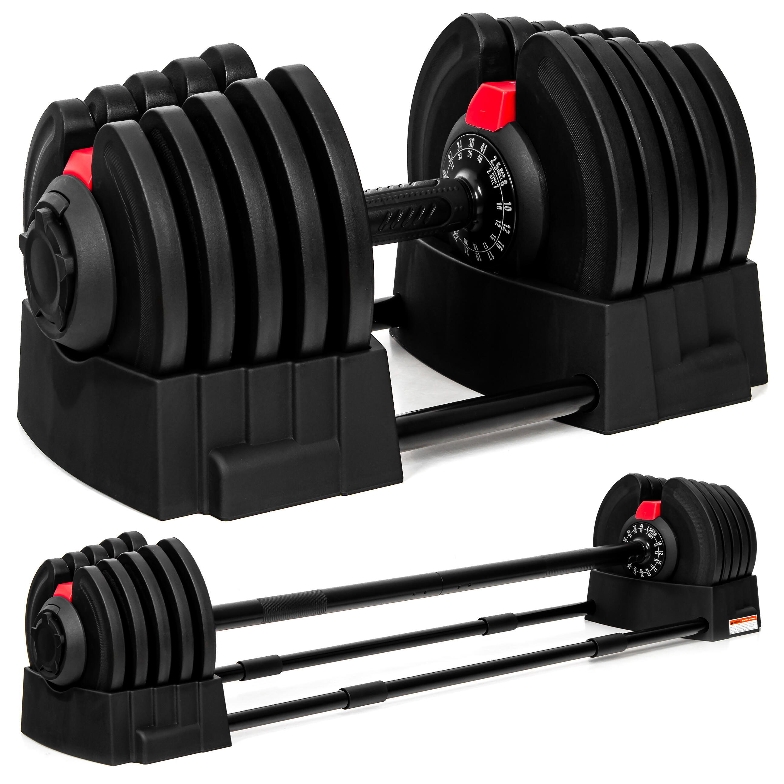 Hantla regulowana plus sztanga 2w1 Sapphire SG-3020 2-40 kg