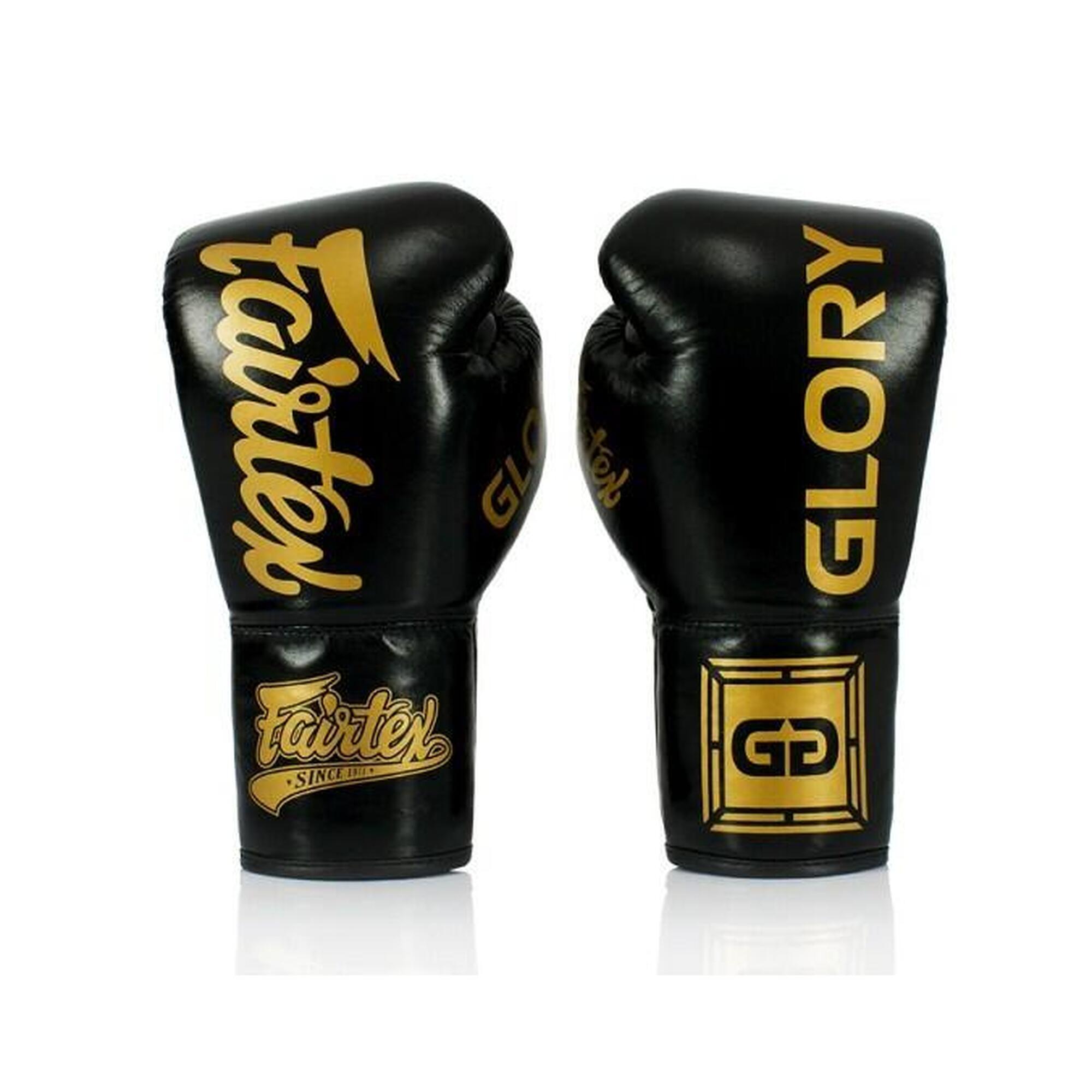 Rękawice Bokserskie ze skóry naturalnej Fairtex BGLG1 Czarne 10oz