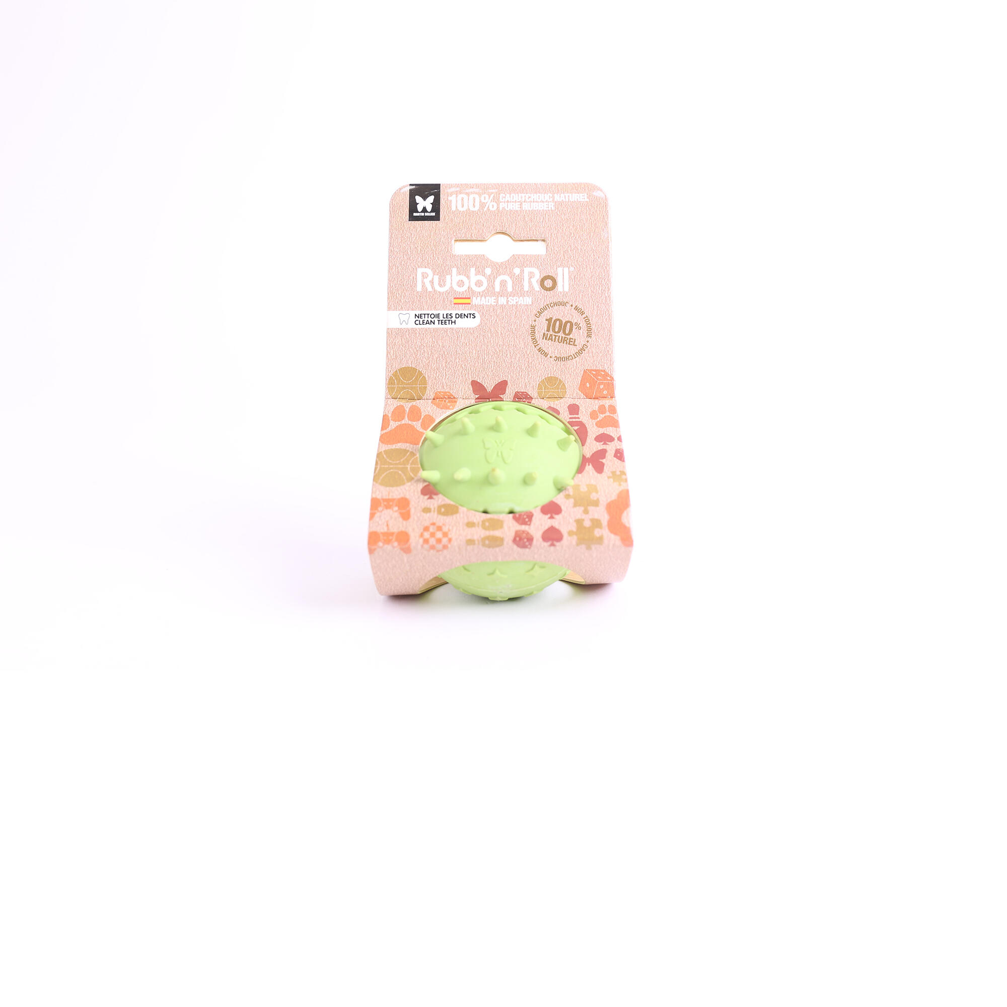 Piłka dentystyczna z wypustkami dla psa Martin Sellier 100% naturalnego kauczuku