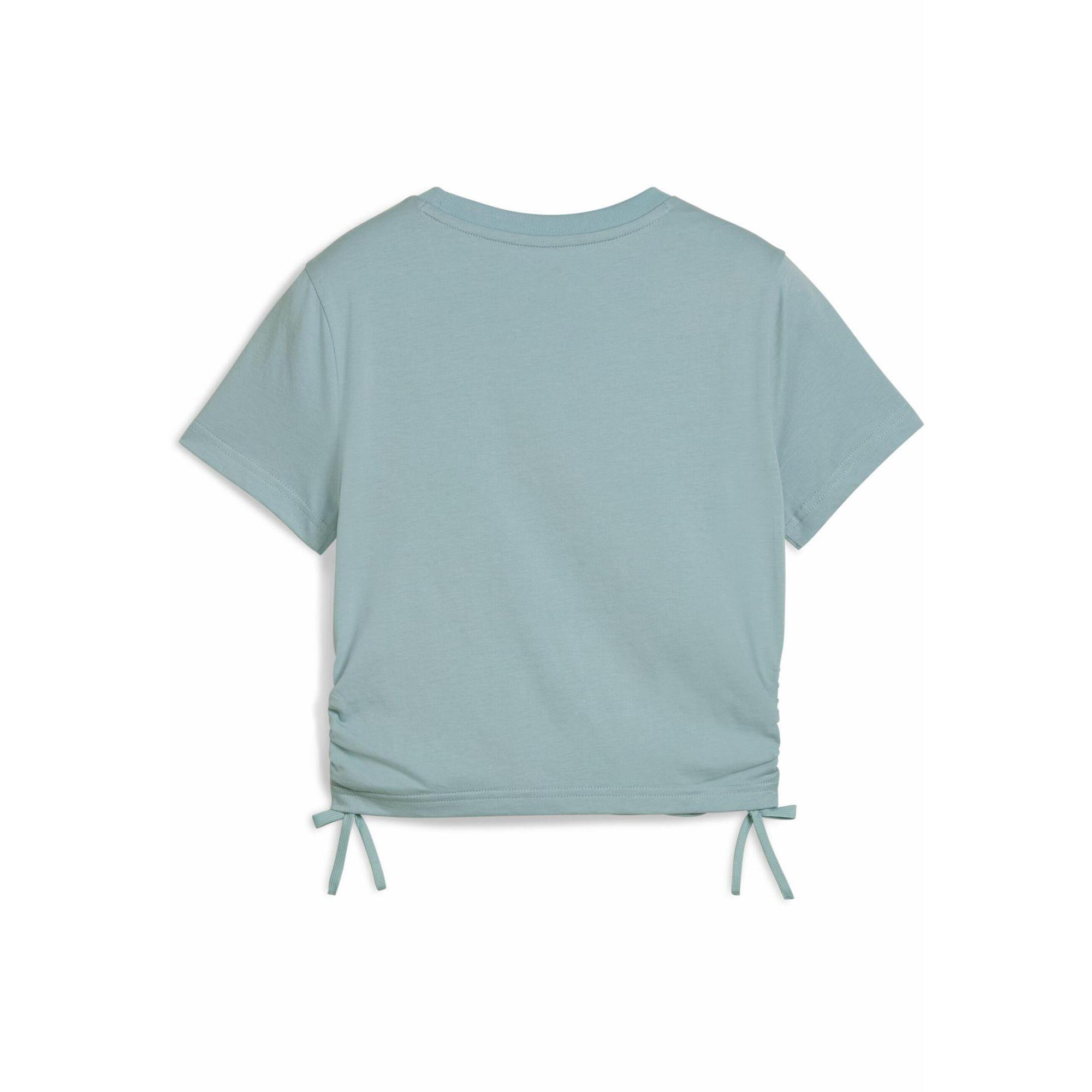 Młodzieżowa koszulka FLAMING LOVE z węzłem PUMA Modern Mint Green