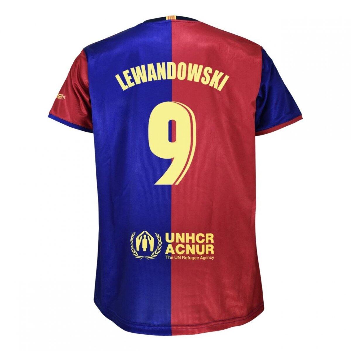 FC Barcelona koszulka junior Robert Lewandowski 2024/25 wielokolorowa