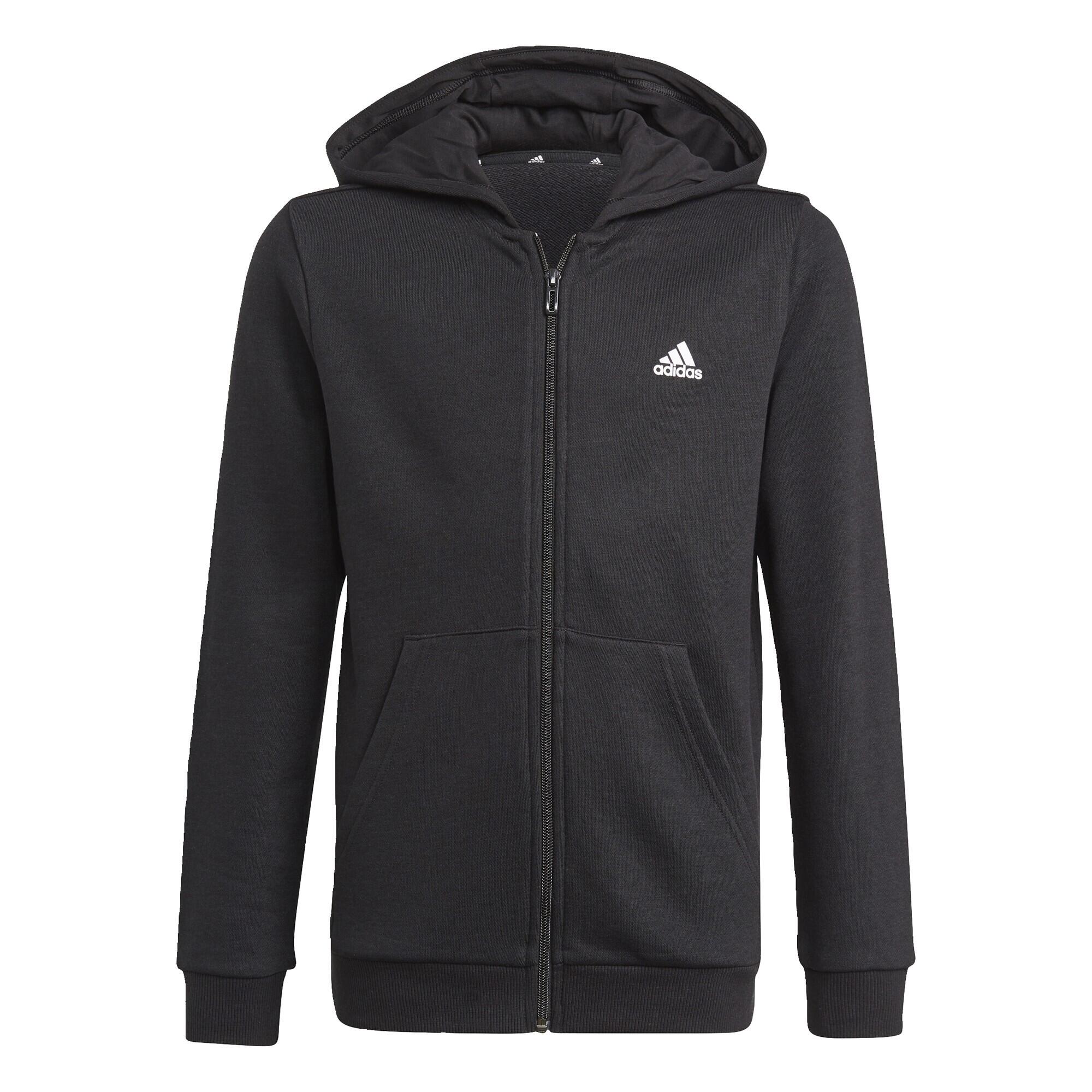 Bluza dziecięca z kapturem na zamek błyskawiczny adidas Essentials