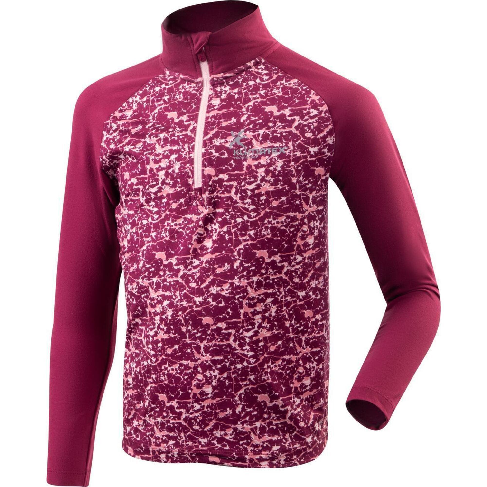 Dziecięca bluza outdoor Klimatex Hael różowa, rozmiar 158