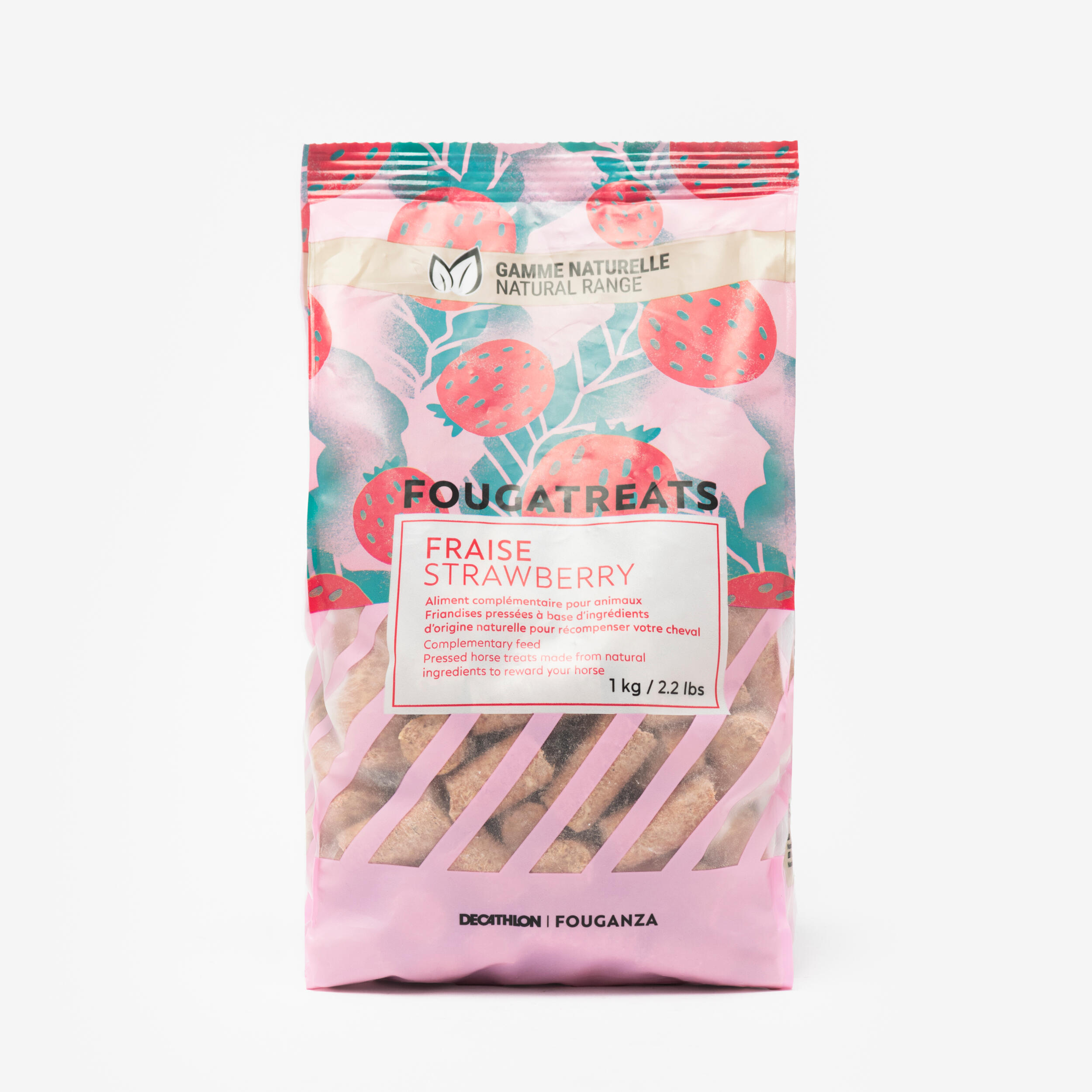 Cukierki dla koni Fouganza Fougatreat Naturelle truskawkowe 1 kg