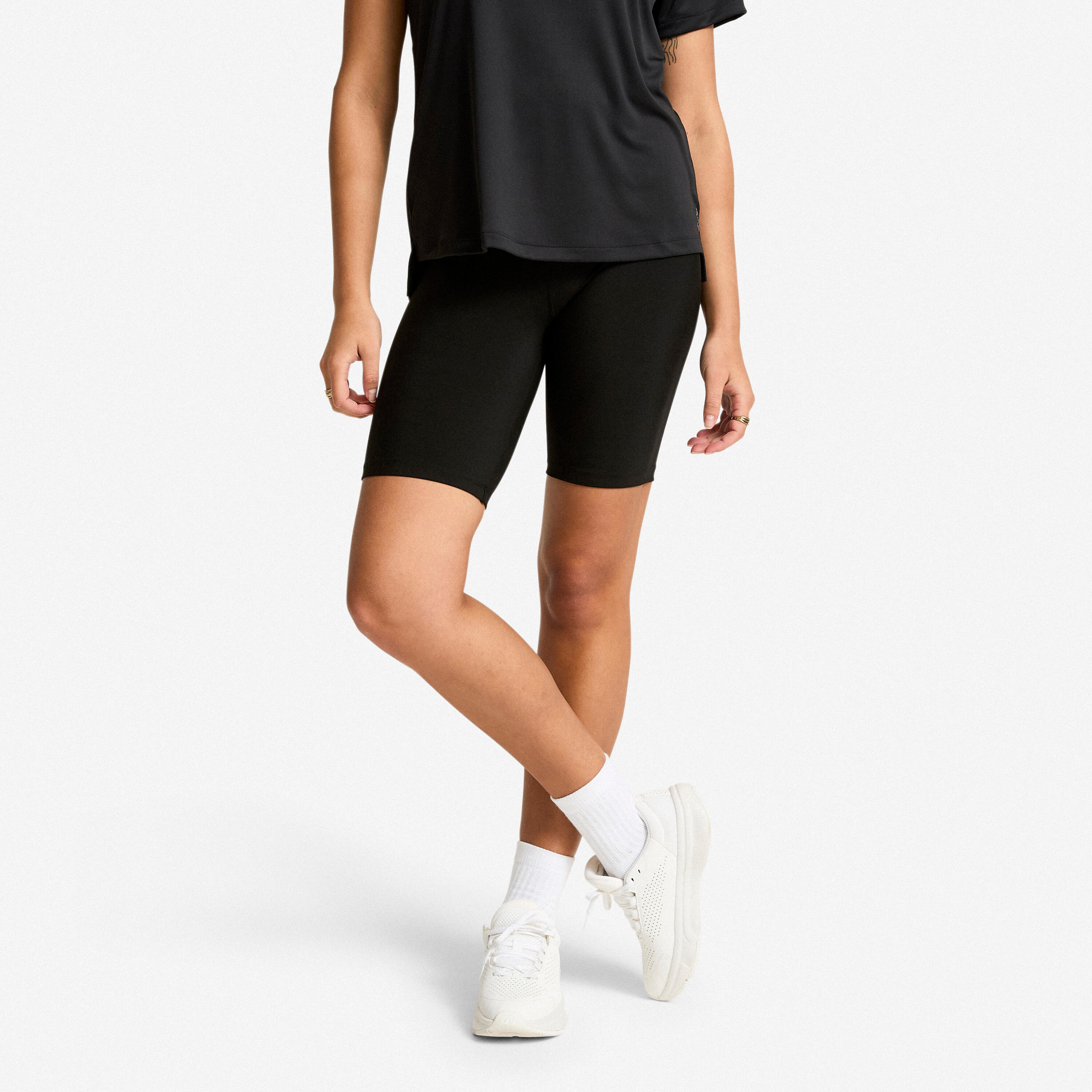 Krótkie legginsy damskie Domyos Basic