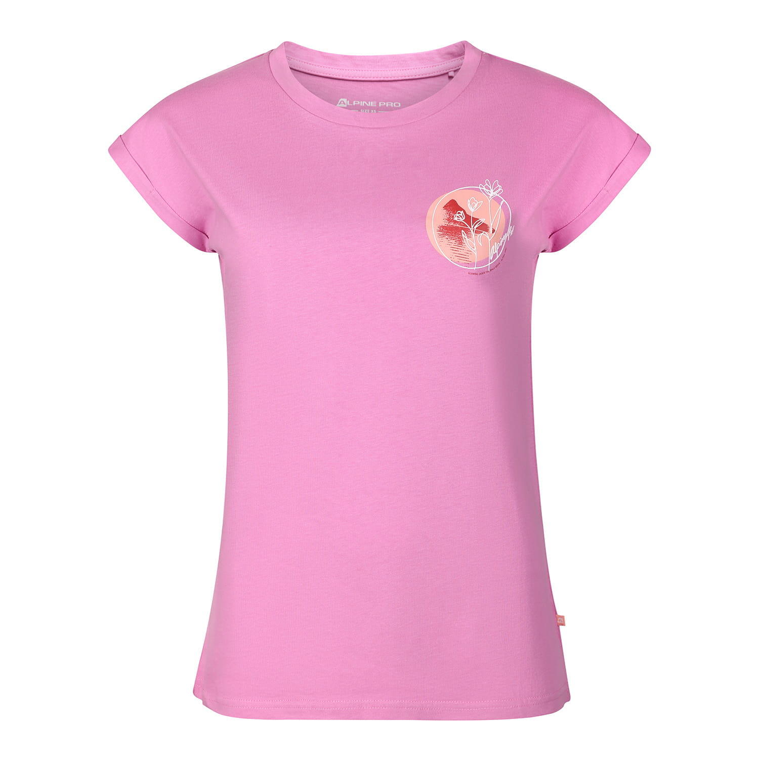 Koszulka damska bawełniana Alpine Pro Omba