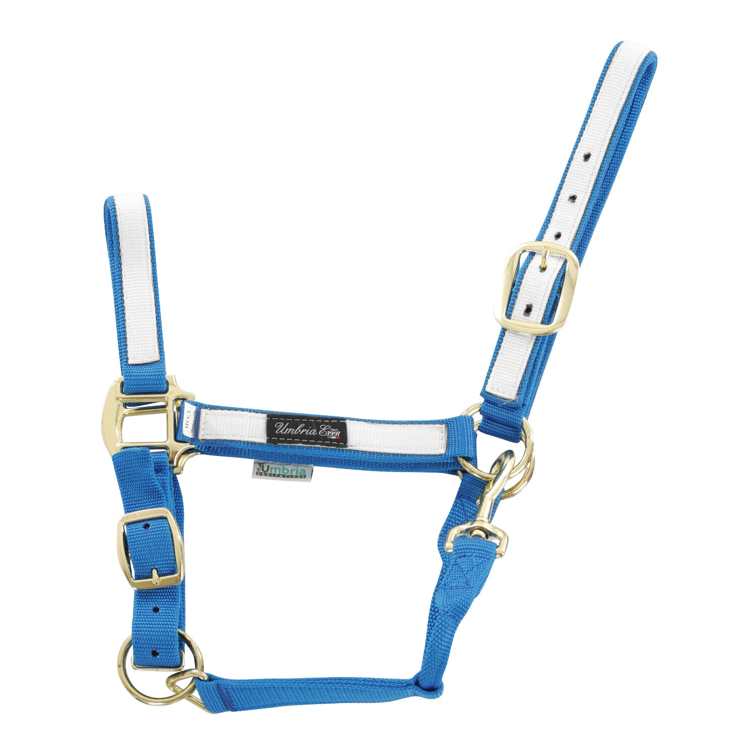 Smycz dla konia z kolorowego nylonu Umbria Equitazione