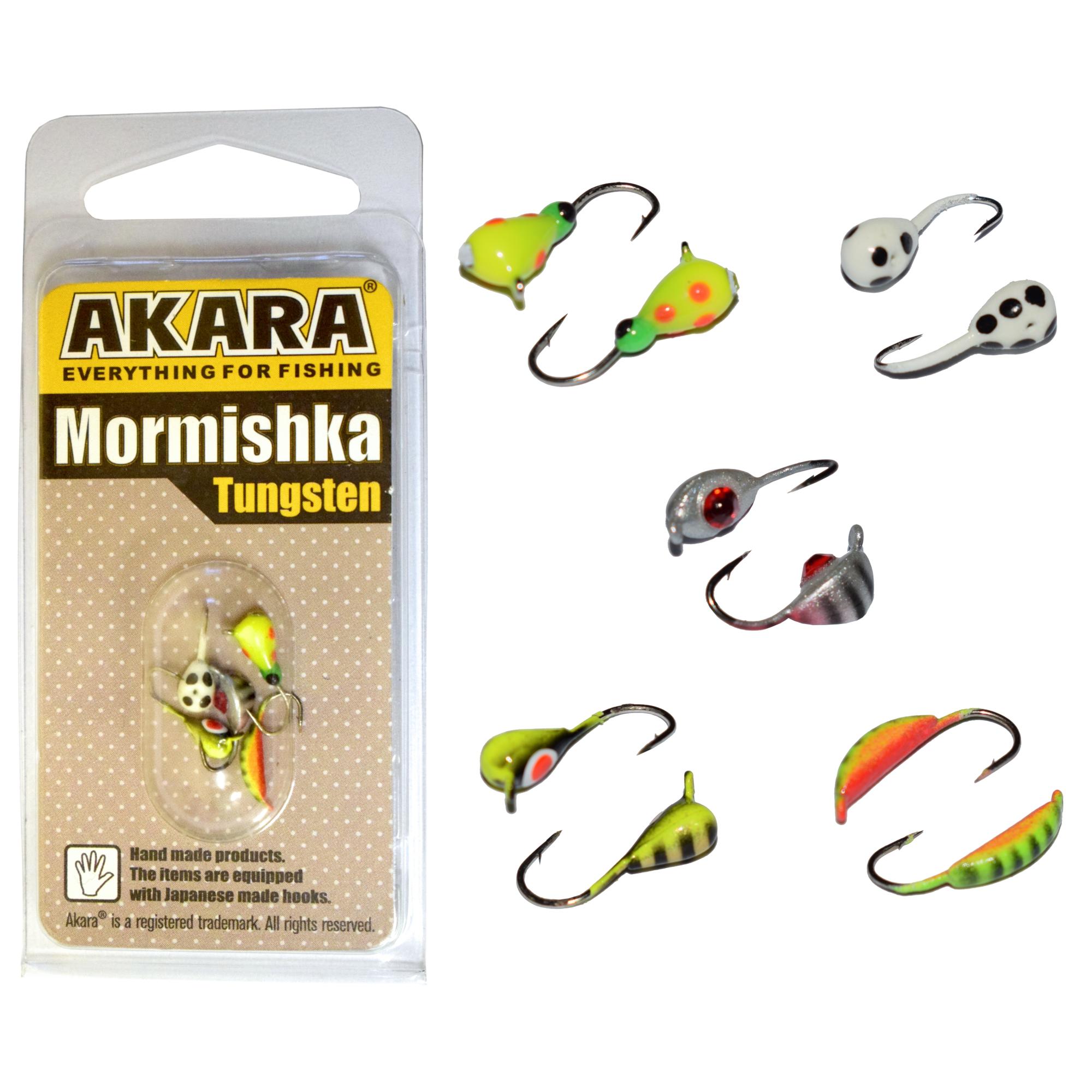 Zestaw "F" mormyszek wolframowych do łowienia podlodowego 5szt