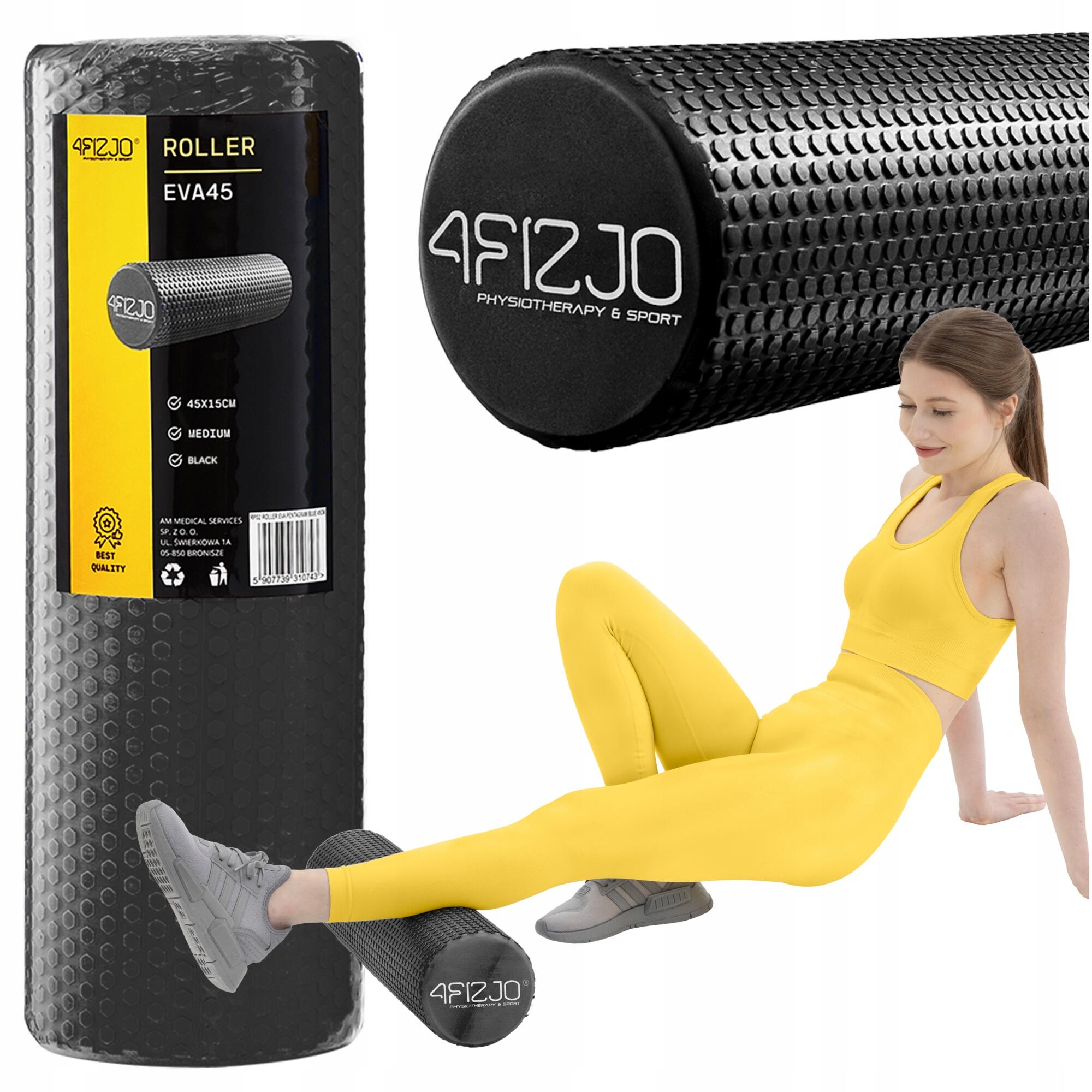 Roller do masażu z kolcami 4FIZJO CARE+ 45 cm